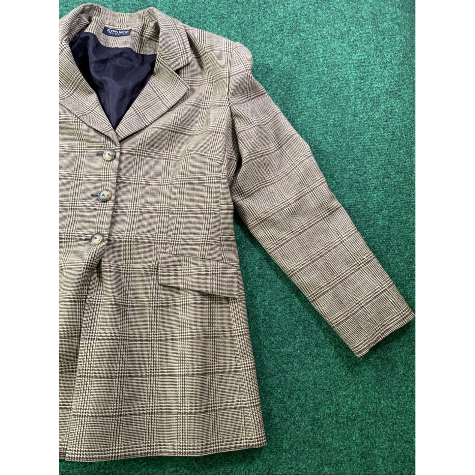 Vintage John Meyer woman size 14 Brown blazer jacket Size XL / US 12-14 / IT 48-50 - 3 Thumbnail