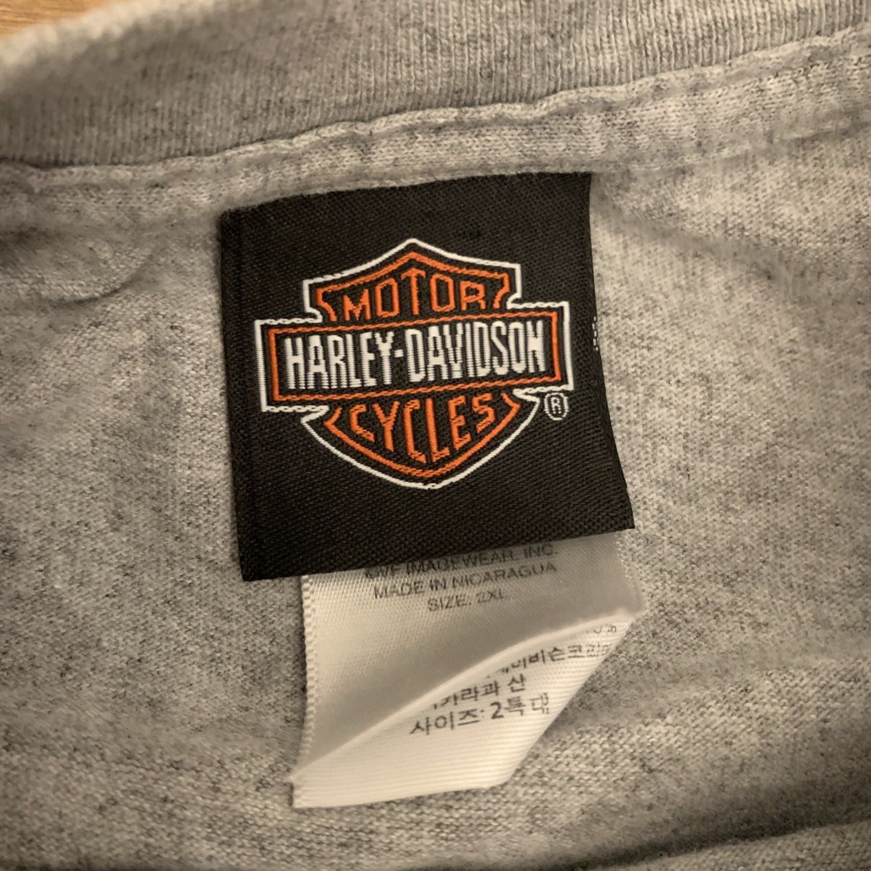 Harley Davidson VINTAGE Harley-Davidson T-Shirt Motorcycle Bike Week 2011 Outer Banks NC Gray Adult XXL Men's Size US XXL / EU 58 / 5 - 3 Thumbnail