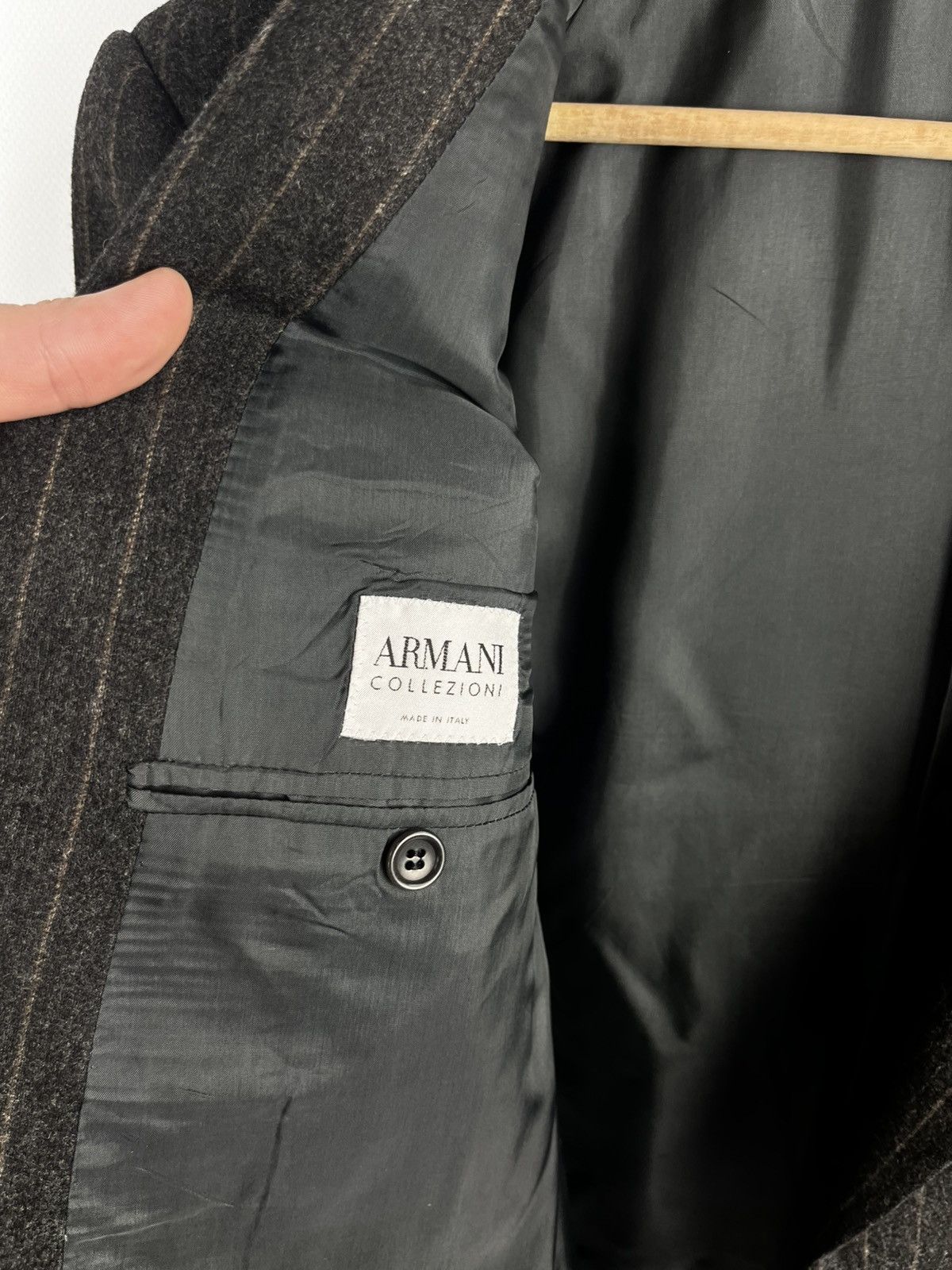 Giorgio Armani Armani wool suit vintage archive Size 54R - 15 Thumbnail