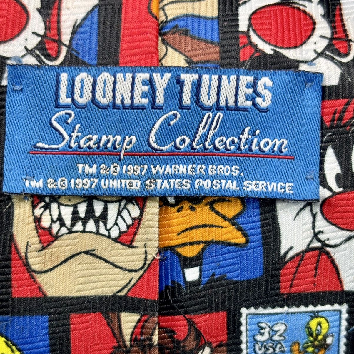 Other Looney Tunes Tie Stamp Collection retro VTG 1997 Size ONE SIZE - 2 Thumbnail