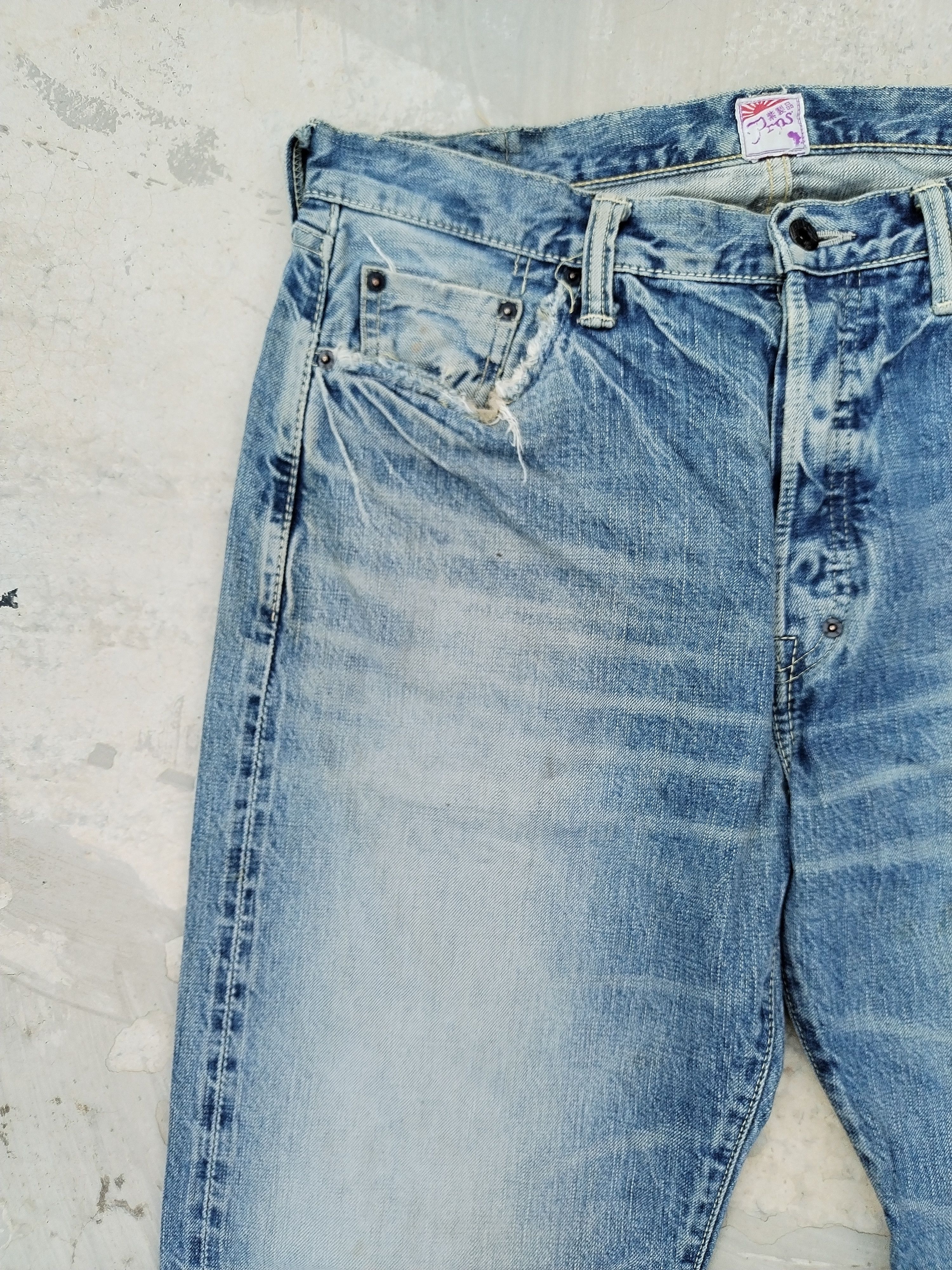 Prps PRPS Distressed Selvedge Jeans Size US 36 / EU 52 - 2 Thumbnail