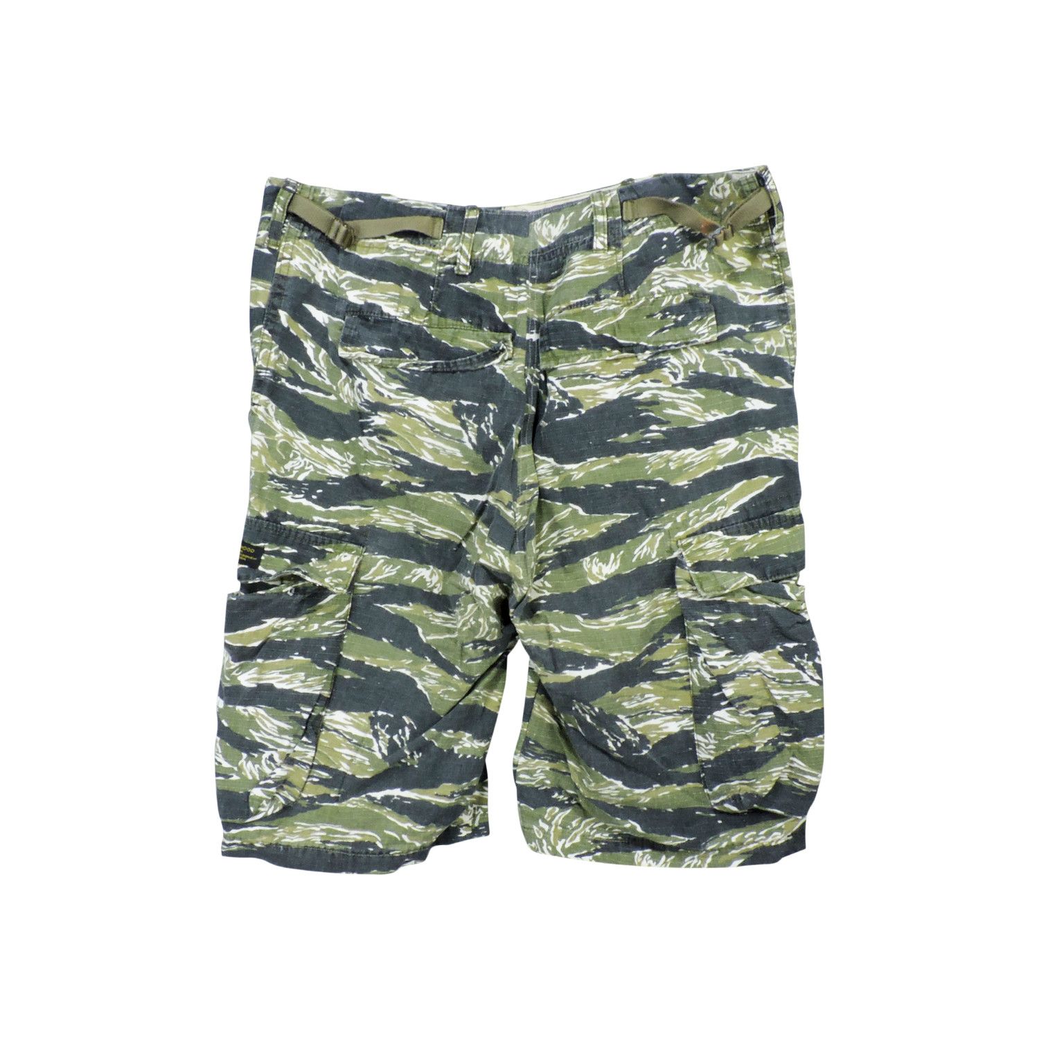 Neighborhood NEIGHBORHOOD TIGER STRIPES PATTERN COMBAT CARGO SHORT PANTS Size US 32 / EU 48 - 2 Thumbnail