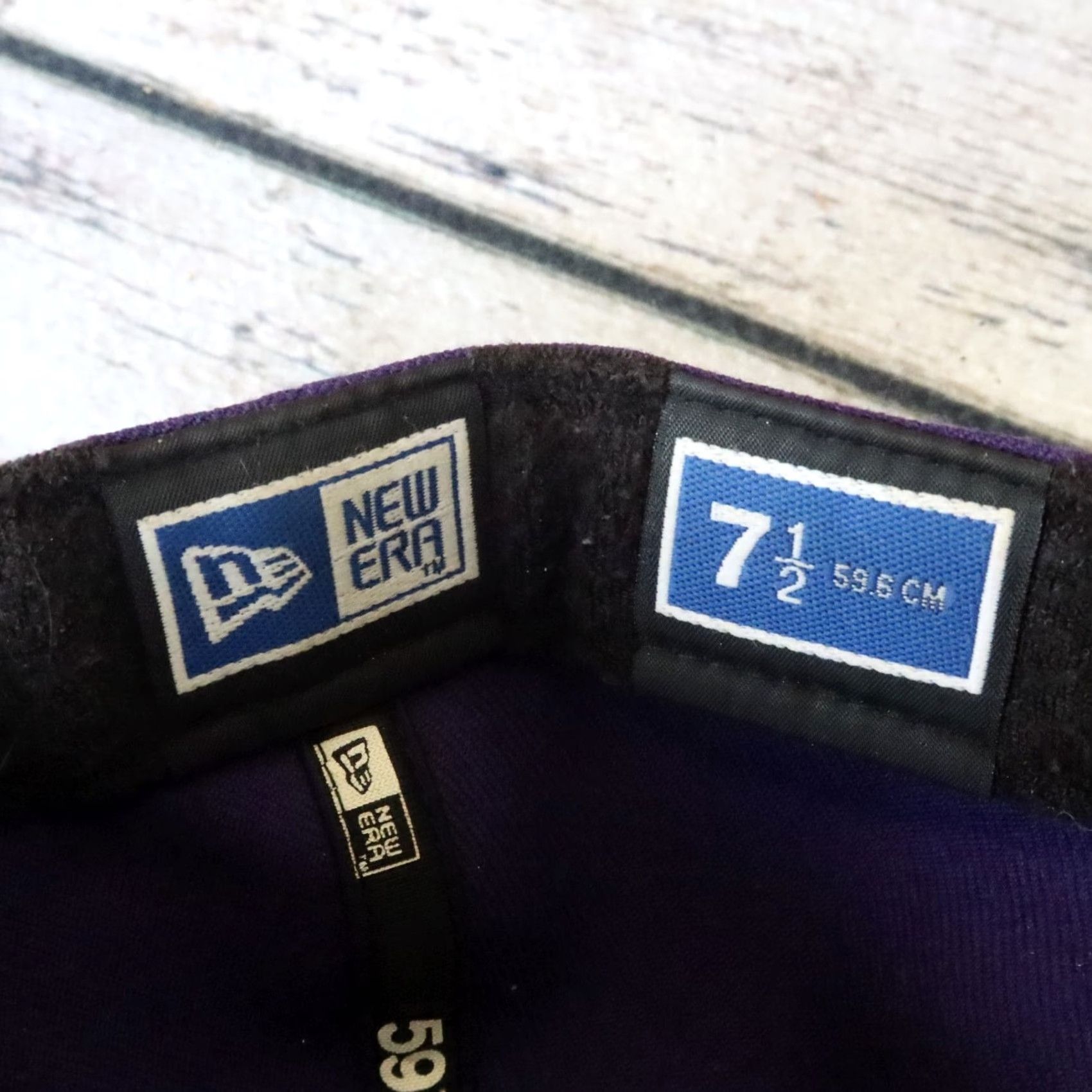 New Era Vintage New Era Cap Hat 7 1/2 Purple Mens Cap Hoodie? Size ONE SIZE - 4 Thumbnail