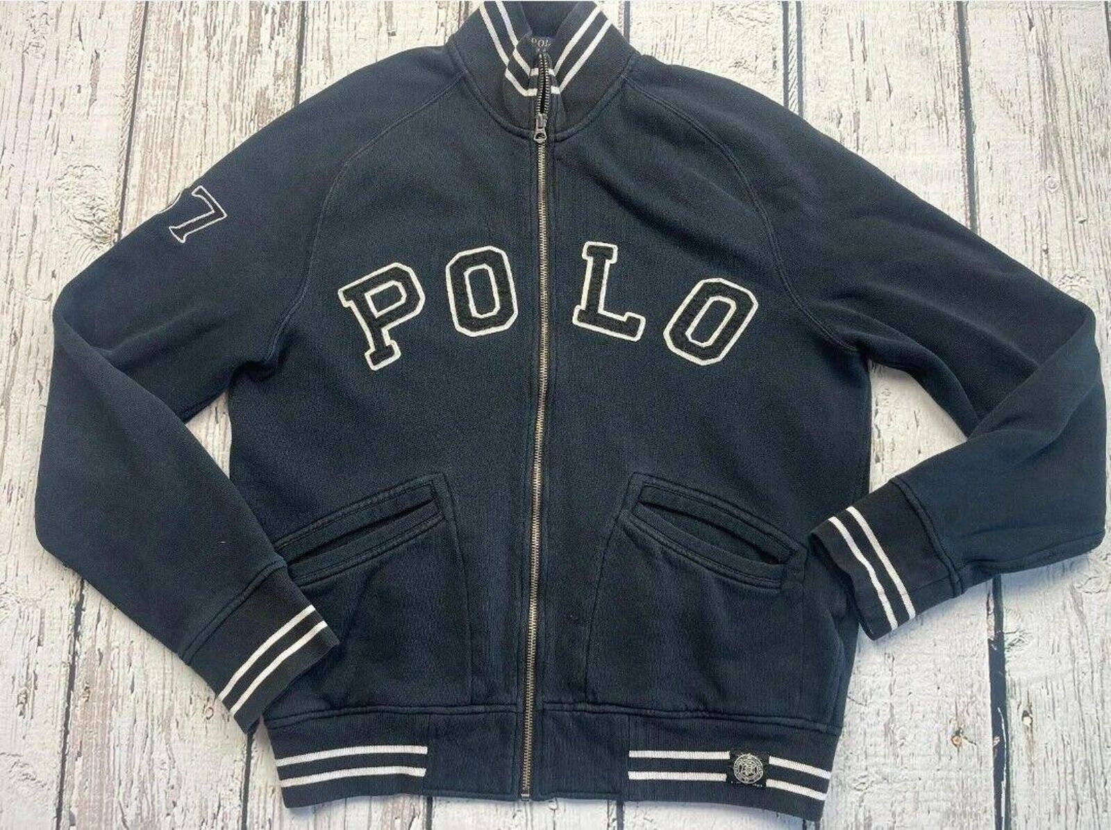Polo Ralph Lauren Polo Ralph Lauren Varsity Jacket Spelled Out POLO Black L Size US L / EU 52-54 / 3 - 1 Thumbnail