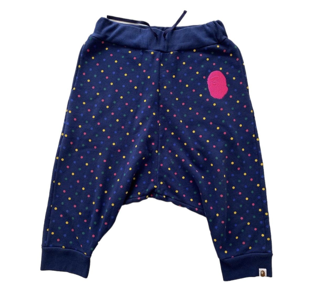 image of Bape Polkadot Sweet Pants in Navy, Men's (Size 30)
