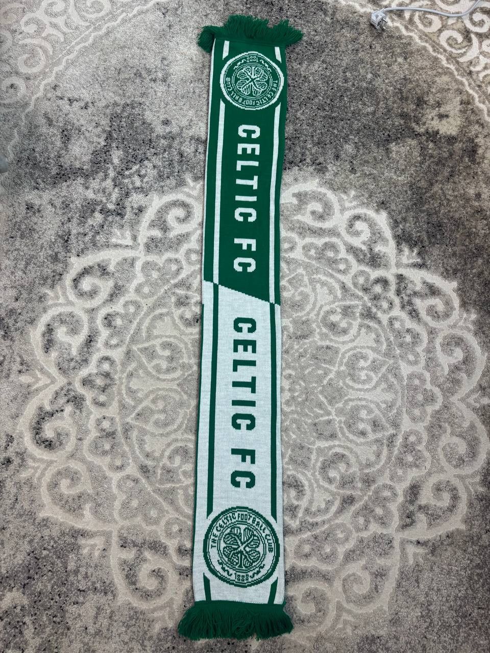 Vintage Official Celtic FC Knit Scarf – Green/White Bar Scarf Size ONE SIZE - 6 Thumbnail