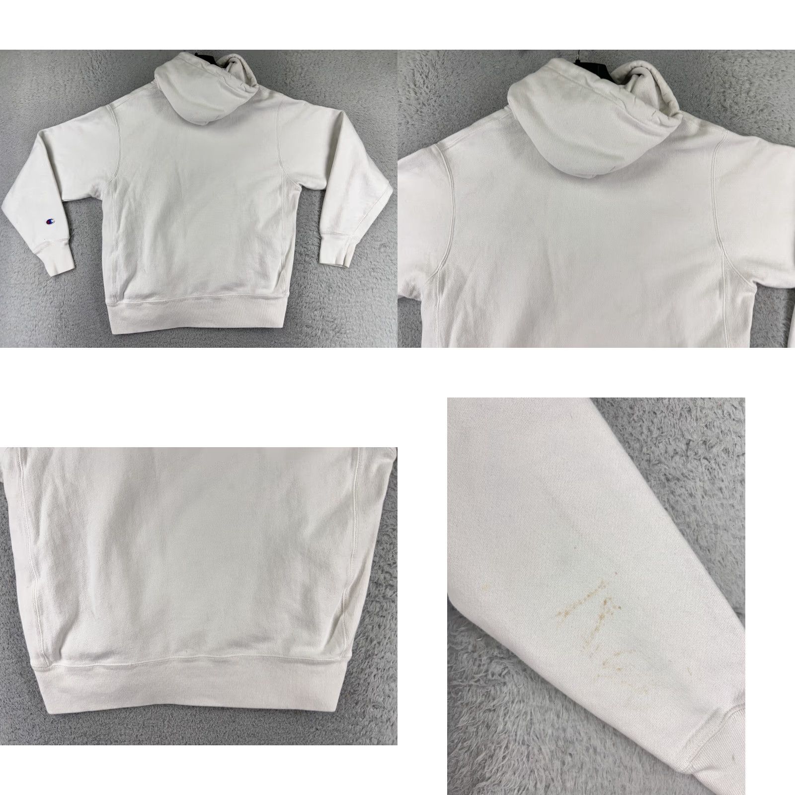 Champion Champion Hoodie Adult Large White Read Spellout READ Reverse Weave Sweatshirt Logo Vintage No Size US L / EU 52-54 / 3 - 9 Thumbnail