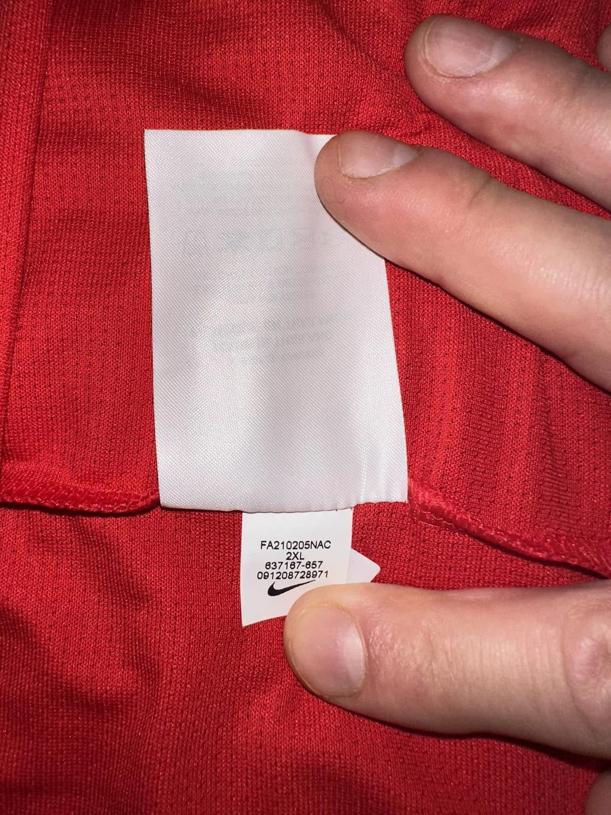 Nike Nike Men's Dri-FIT Suncoast One Title & Closing Red Vertical Mesh Polo Size US XXL / EU 58 / 5 - 10 Thumbnail