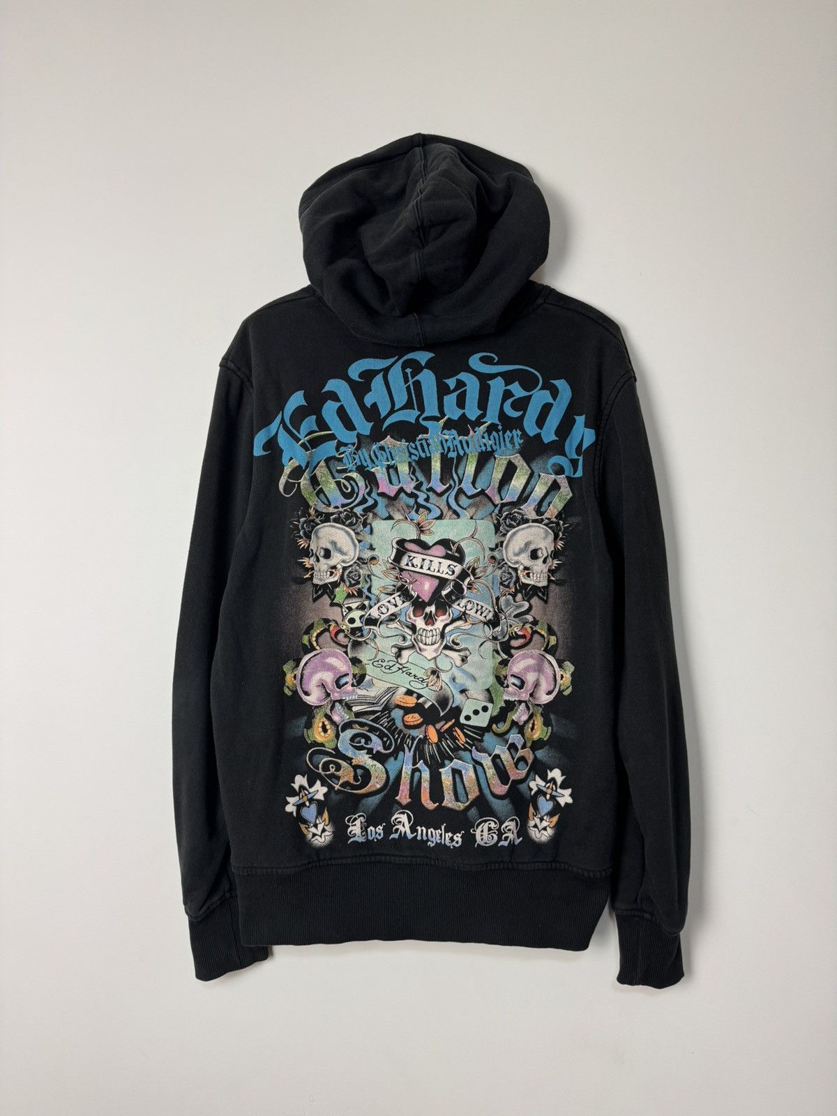 Ed Hardy Vintage Ed Hardy 00s Skull Tattoo Zip Hoodie Y2K streetwear Size US XL / EU 56 / 4 - 1 Thumbnail