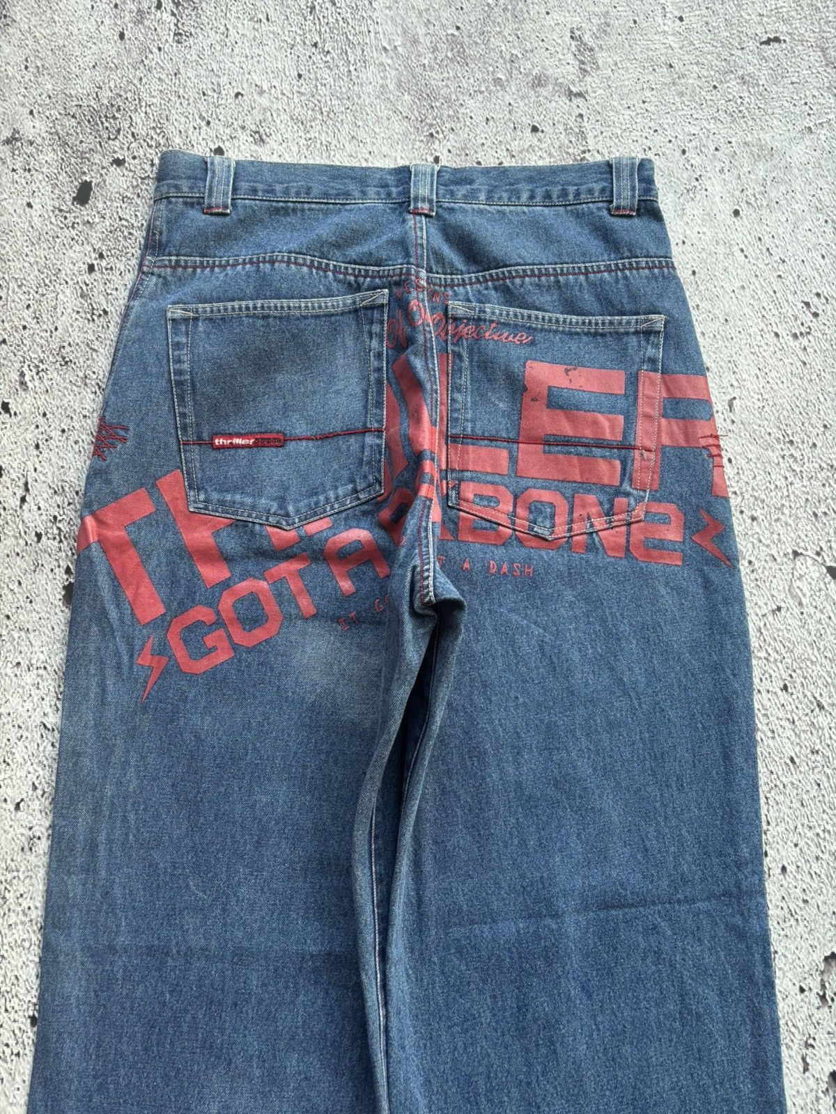 Hysteric Glamour 2000's distressed Thriller dnm Bootcut style jeans Size US 32 / EU 48 - 4 Thumbnail