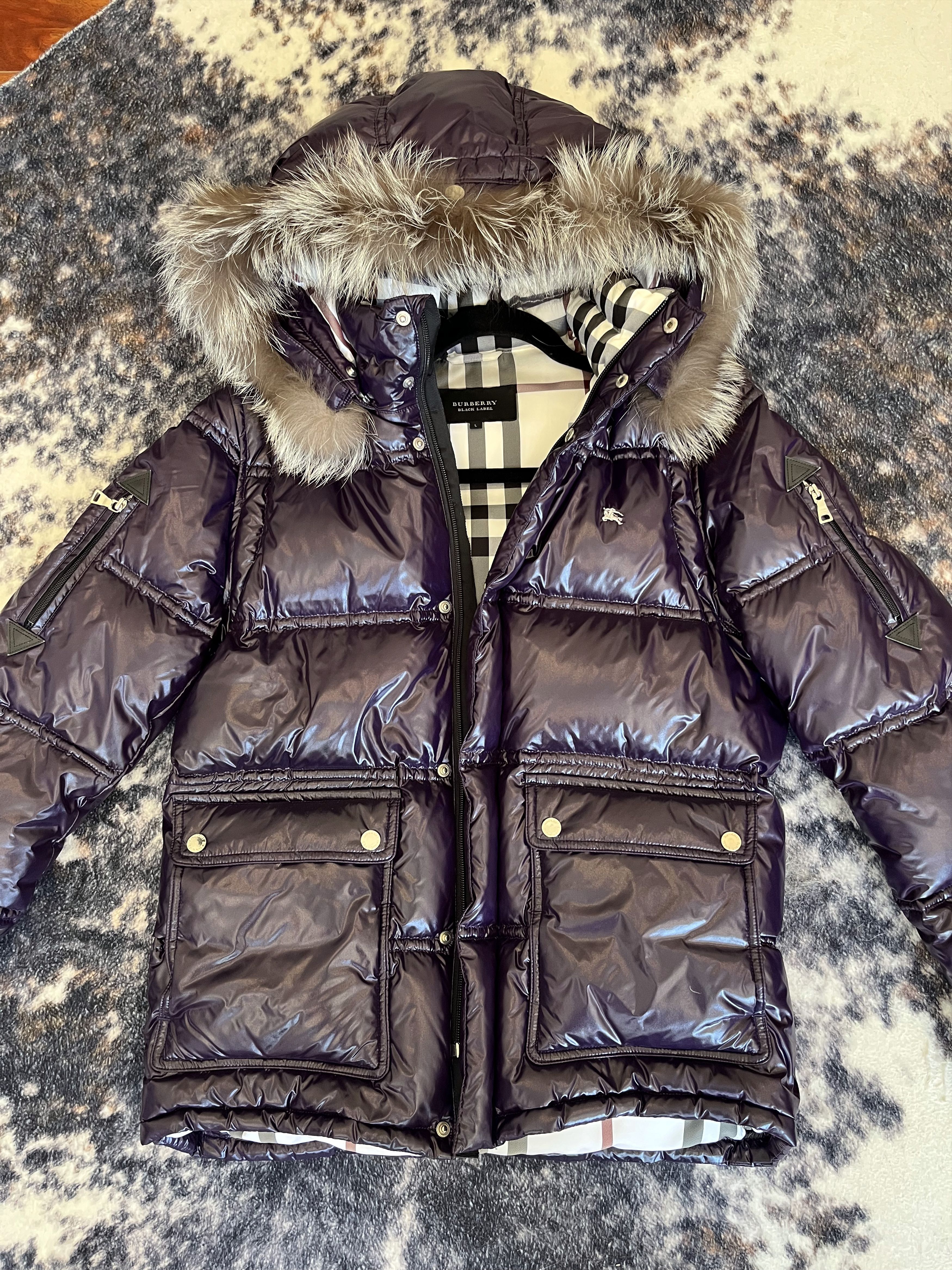 Burberry Burberry Black Label Multi-Way Puffer / Vest — Purple