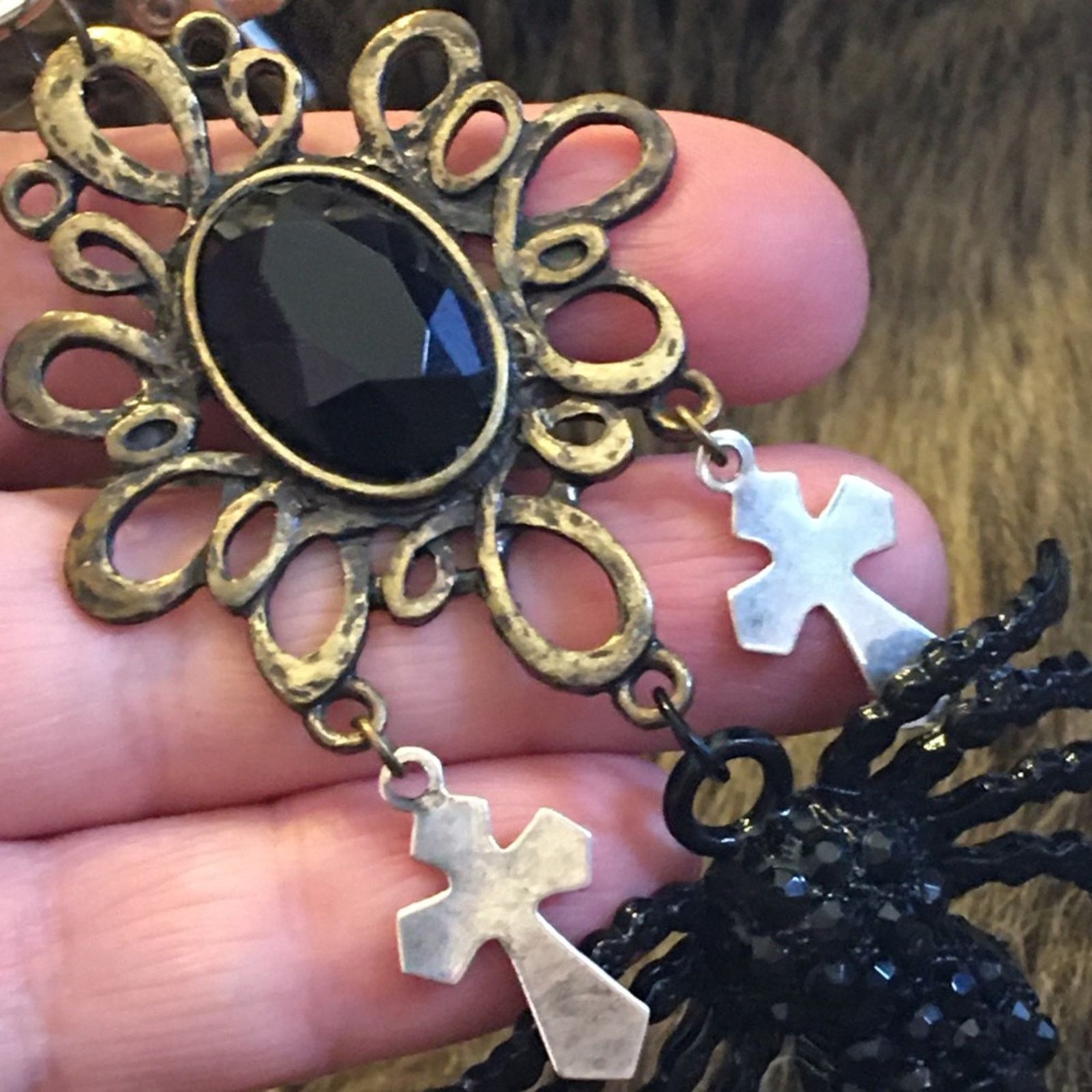 Handmade Vintage repurpose salvaged estate gem keychain Size ONE SIZE - 3 Thumbnail