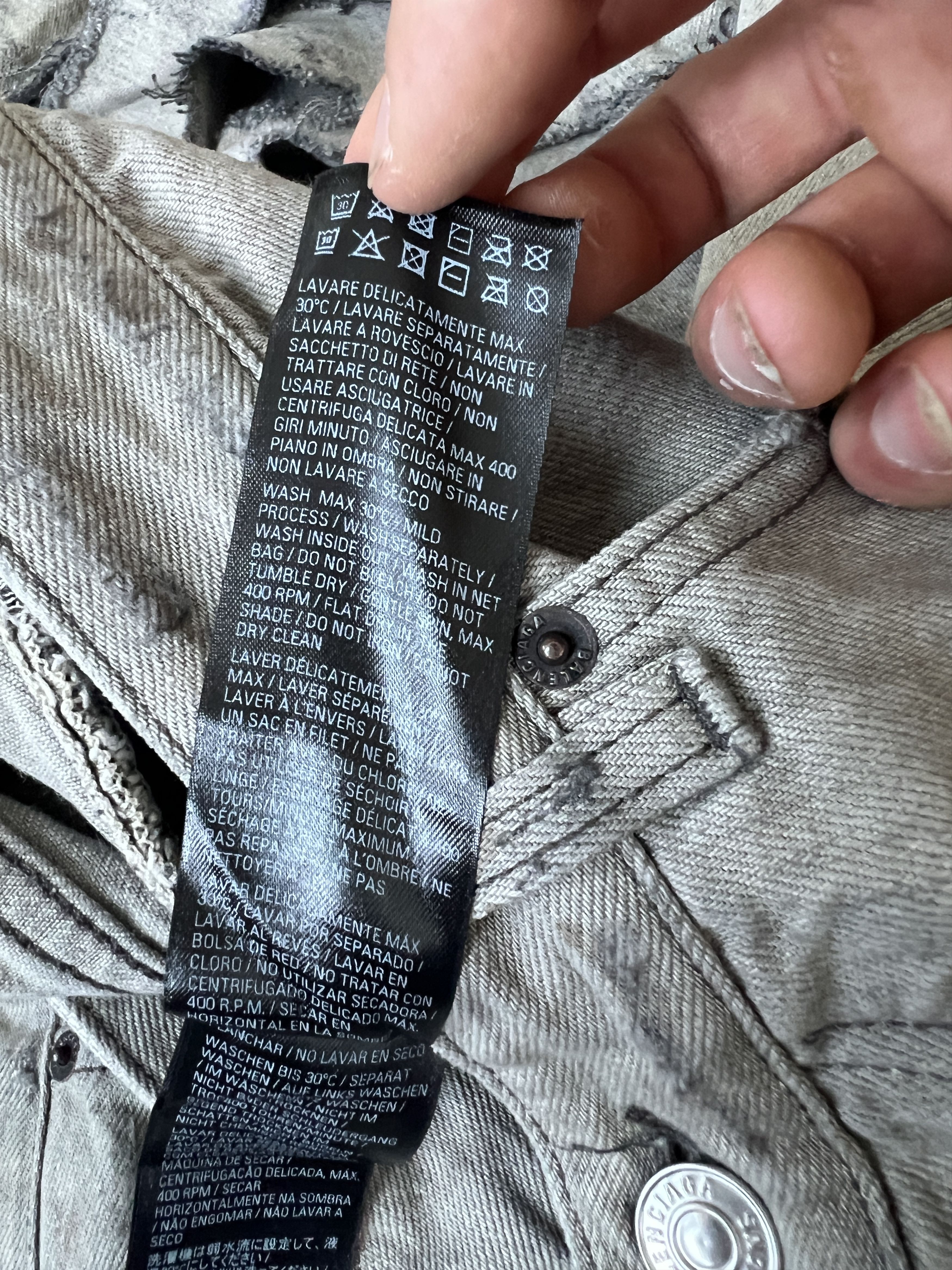 Balenciaga SS23 VIC MUD SHOW SUPER DESTROYED JEANS Size US 28 / EU 44 - 7 Thumbnail
