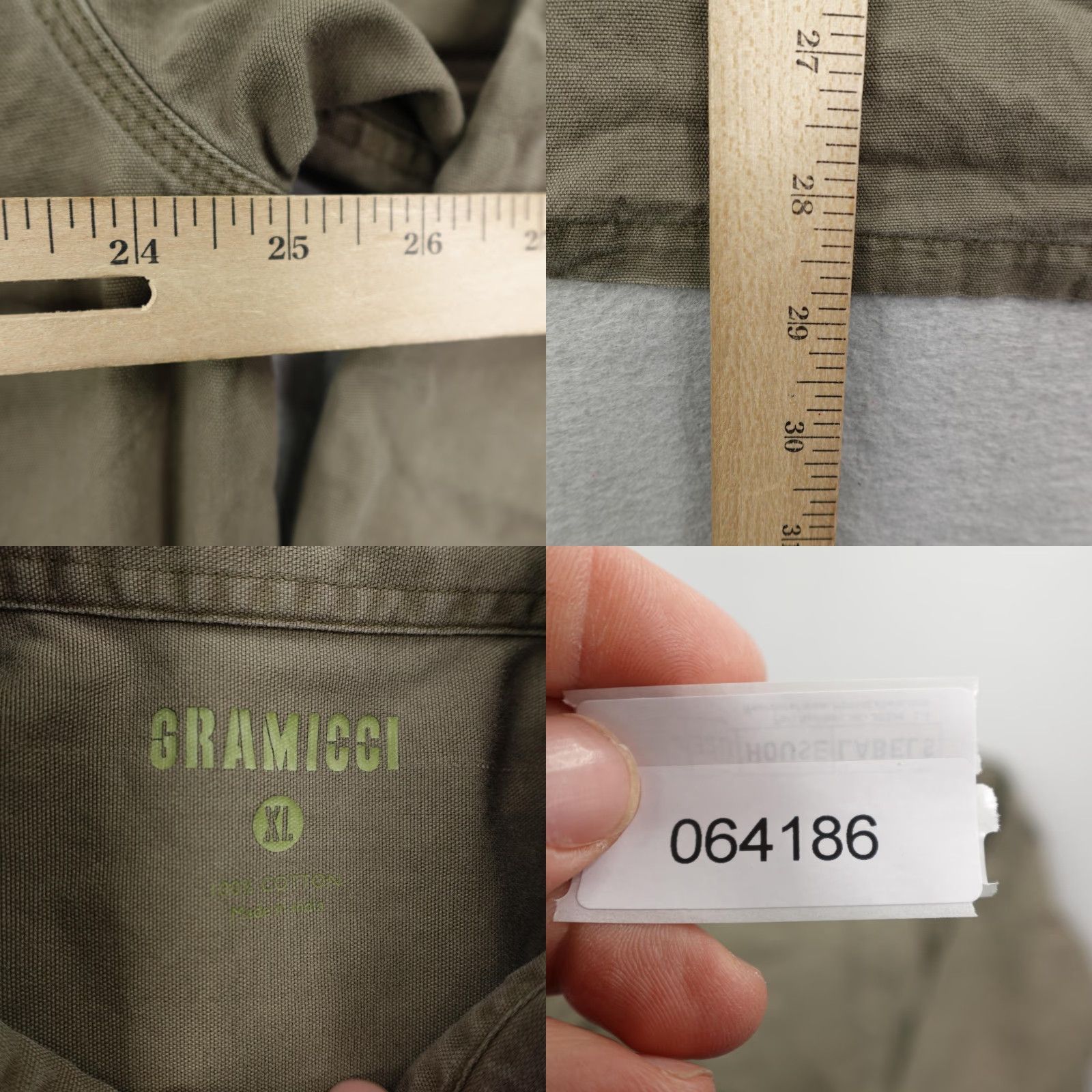 Gramicci VINTAGE? No, but we should include Gramicci Shirt Men XL Green Canvas Button-Up Roll Tab Outdoors Hiking Pockets Long Sleeve Cotton Shirt Mens XL Size US XL / EU 56 / 4 - 8 Thumbnail