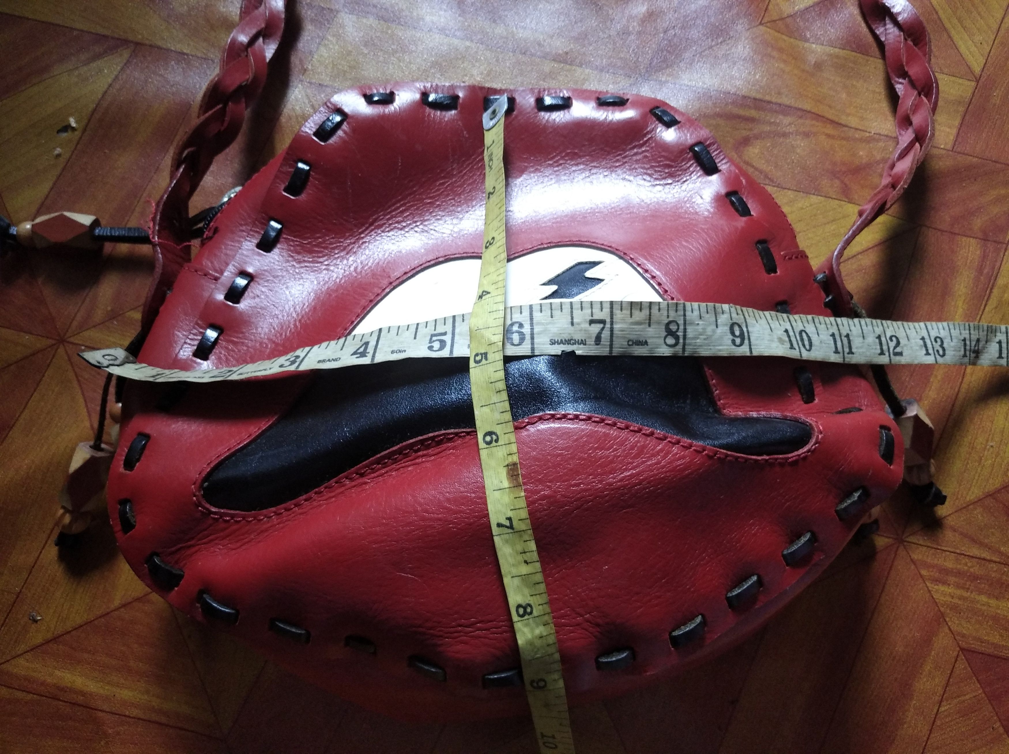 Leather Vintage leather sling bag handmade Size ONE SIZE - 8 Thumbnail