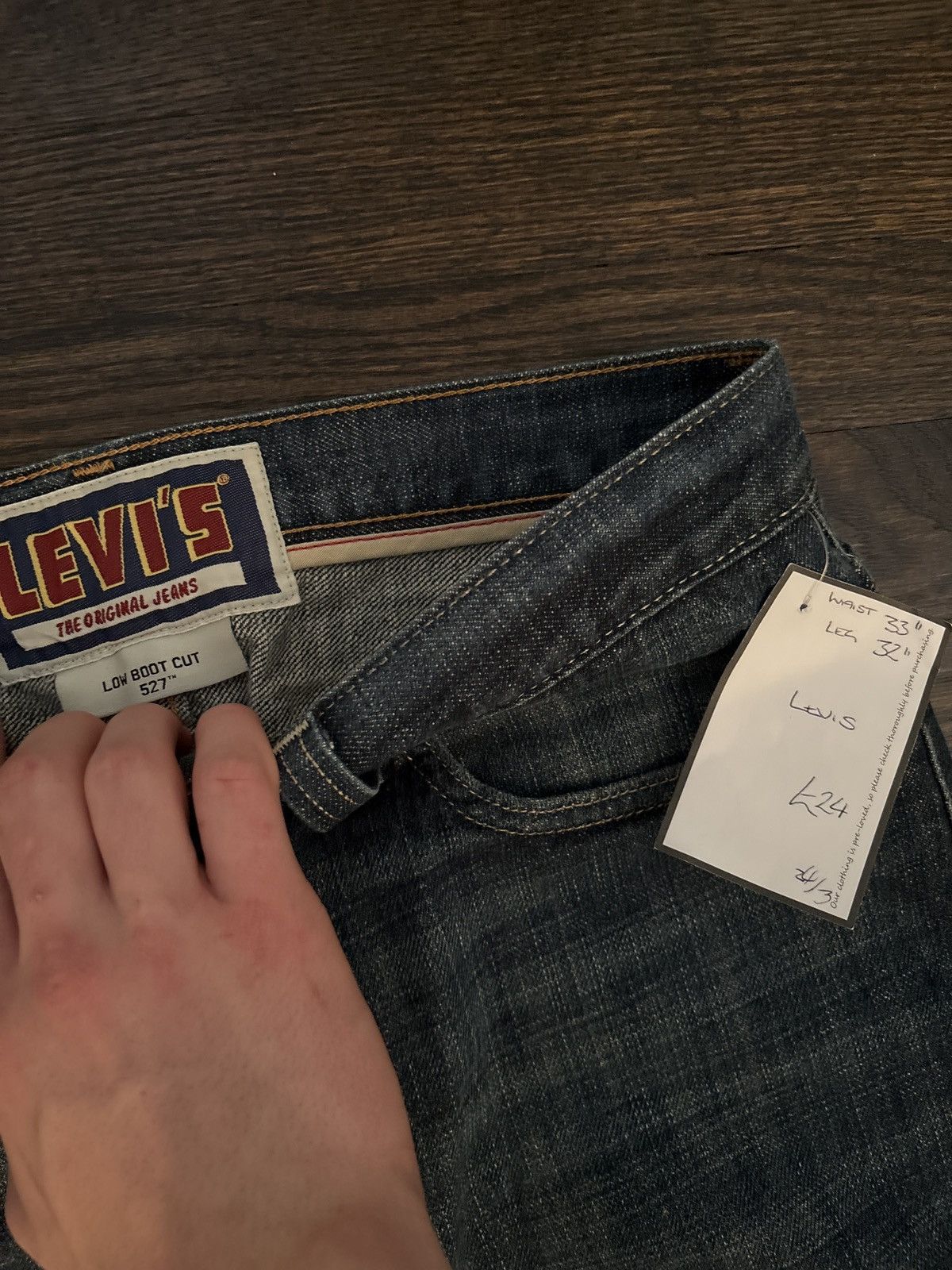 Levi's × Levi's Vintage Clothing × Vintage Low Boot Cut Levi Jeans Size US 33 - 4 Thumbnail