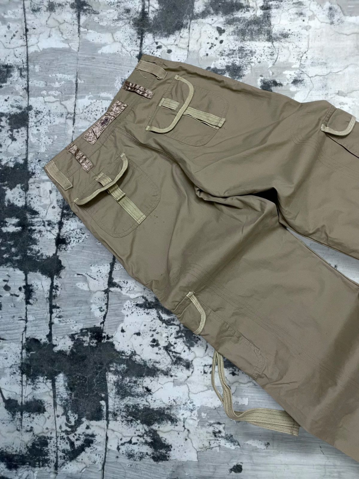 GOA Vintage 1990s Japan Designer HCO1922 Parachute Cargo Pant Size US 27 - 15 Thumbnail