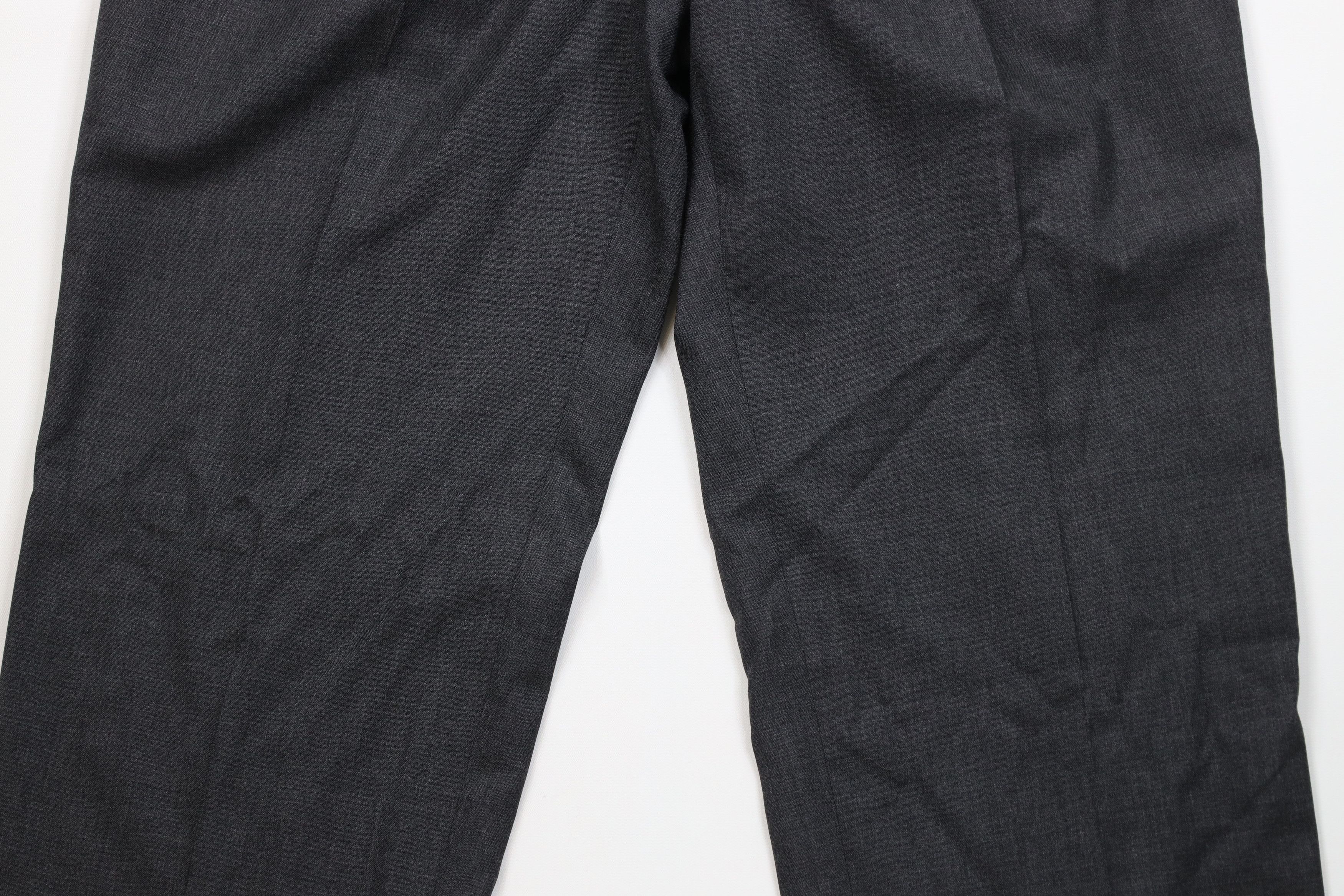 Ralph Lauren Vintage Ralph Lauren Wool Wide Leg Chino Pants Charcoal Gray Size US 34 / EU 50 - 3 Thumbnail