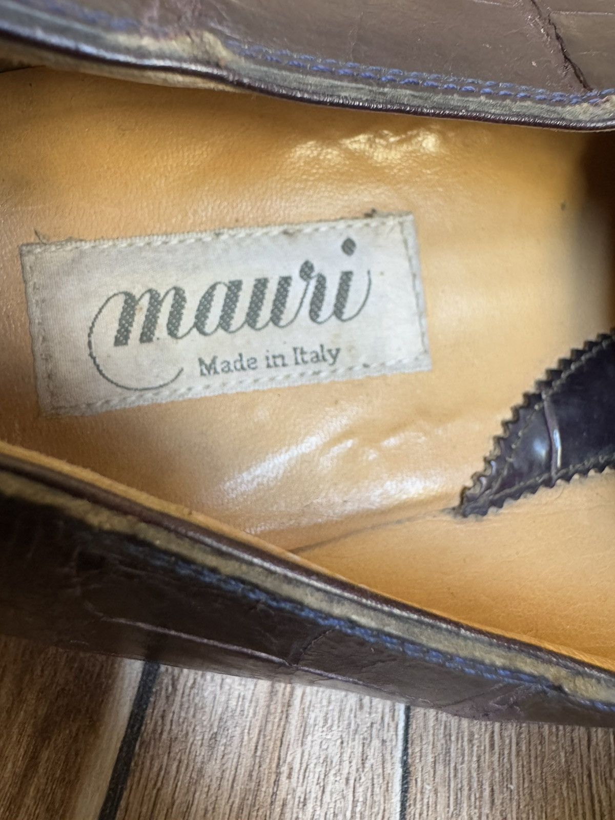 Genuine Leather × Mauri Genuine alligator skin single monk Size US 12 / EU 45 - 9 Thumbnail