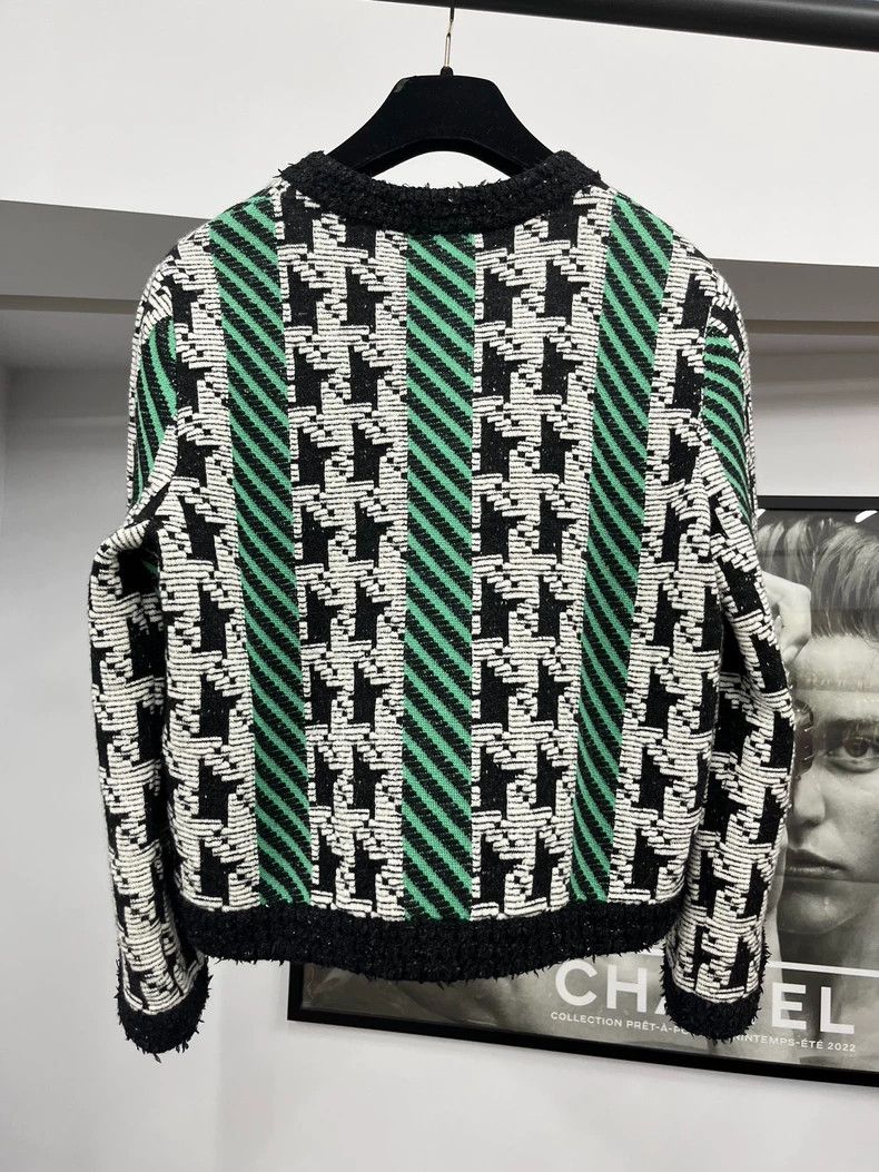 Chanel Chanel 24A blue checkered color-matched jacket Size XS / US 0-2 / IT 36-38 - 3 Thumbnail