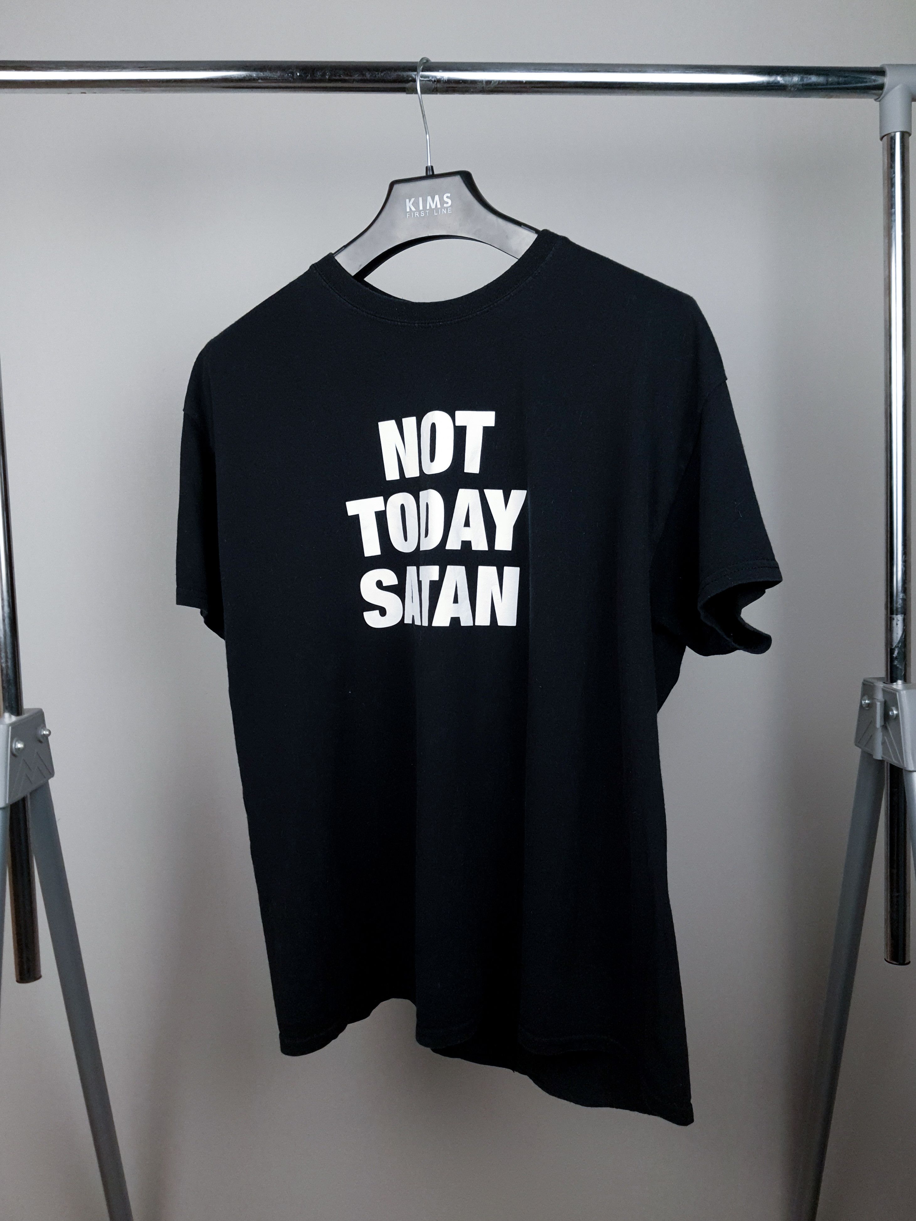 Japanese Brand × Vision Streetwear NOT TODAY SATAN Adult Sex Porn Humor Y2K Grail T Shirt Size US L / EU 52-54 / 3 - 1 Thumbnail