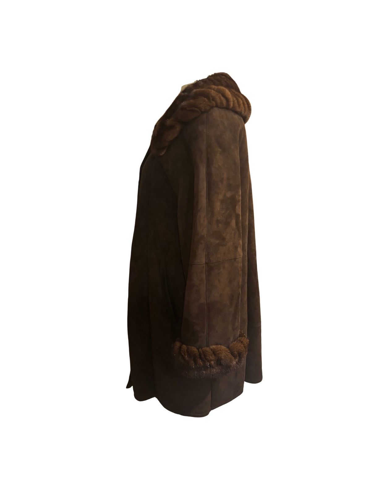Other Women’s rich brown Winter Coat.wc0029 Size M / US 6-8 / IT 42-44 - 3 Thumbnail
