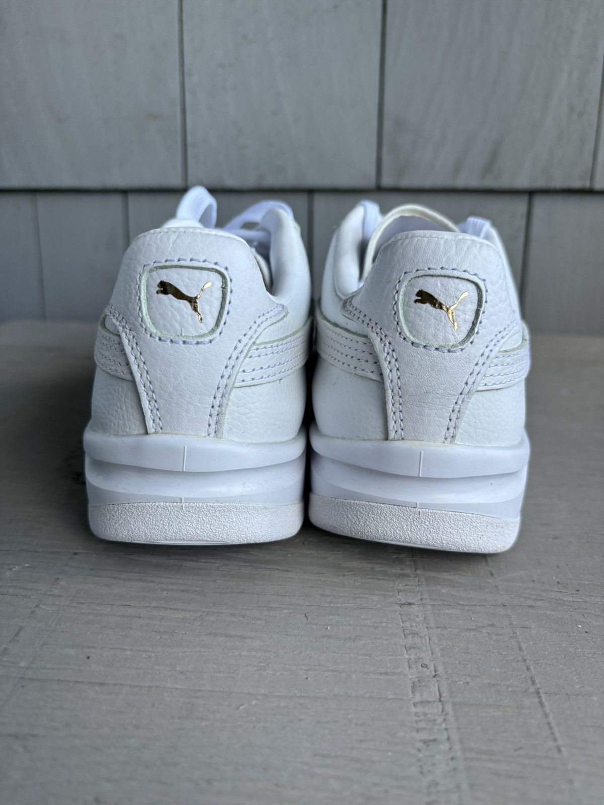 Puma Puma GV Special All White Leather Puma Sneakers Force 1 Mens Size US 8 / EU 41 - 6 Thumbnail