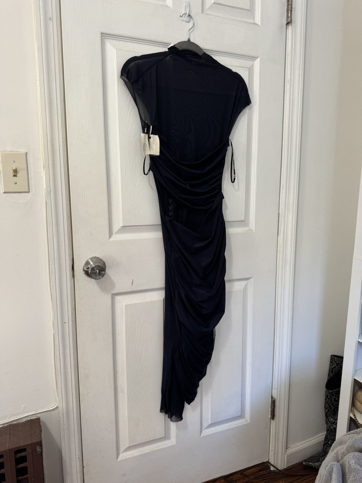 SER.O.YA SER.O.YA NWT Tabitha Mesh Ruched Midi Dress SIZE MEDIUM Size M / US 6-8 / IT 42-44 - 6 Thumbnail