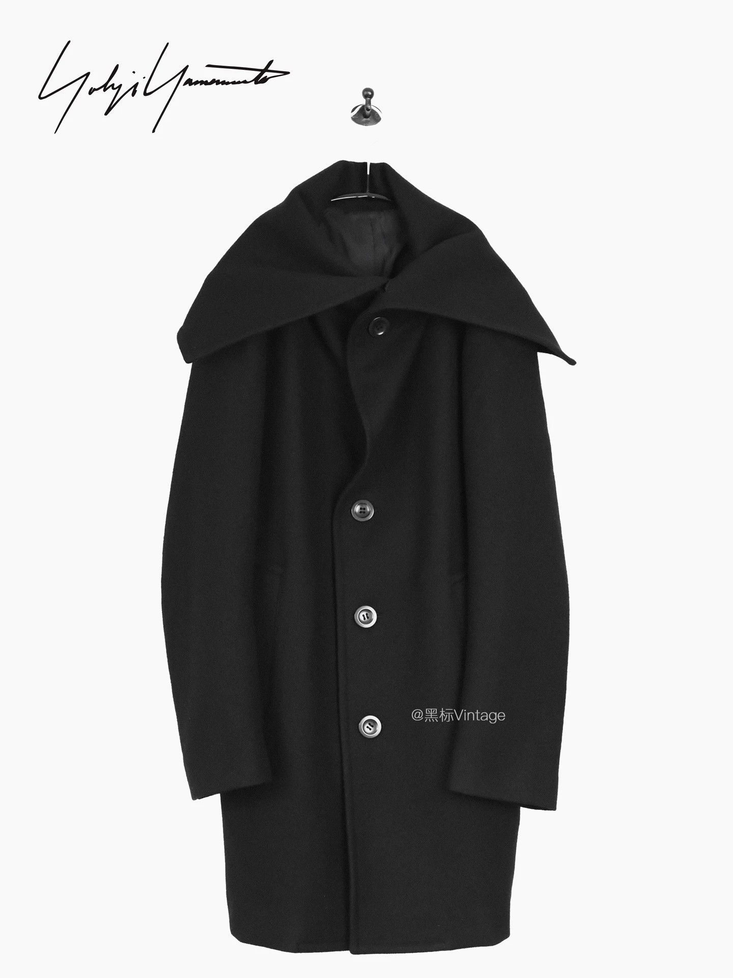 Yohji Yamamoto Yohji Yamamoto 03AW Vintage Witch Shawl-Collar Wmn Coat Size XS / US 0-2 / IT 36-38 - 4 Thumbnail