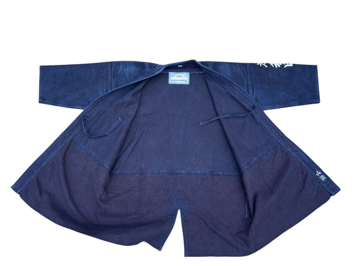 Indigo Vintage Faded Indigo Sashiko Kendo Jacket Size 3 Size US L / EU 52-54 / 3 - 11 Thumbnail
