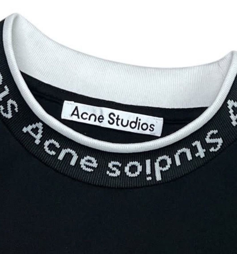 Acne Studios Acne Studio Logo Rib Tshirt Size US S / EU 44-46 / 1 - 4 Thumbnail