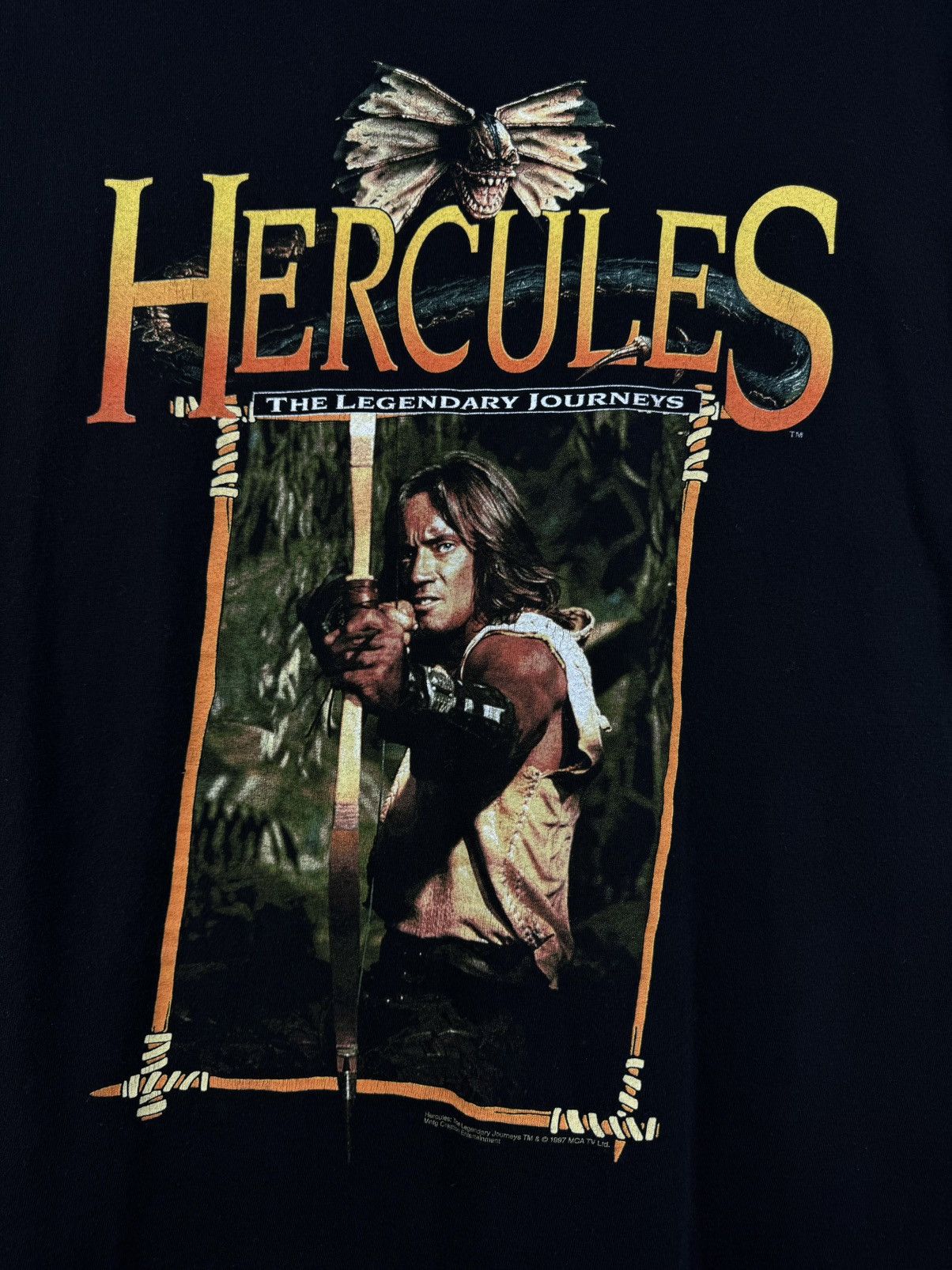 Vintage HERCULES The Legendary Journeys 1997 Vintage T-Shirt Size US XL / EU 56 / 4 - 3 Thumbnail