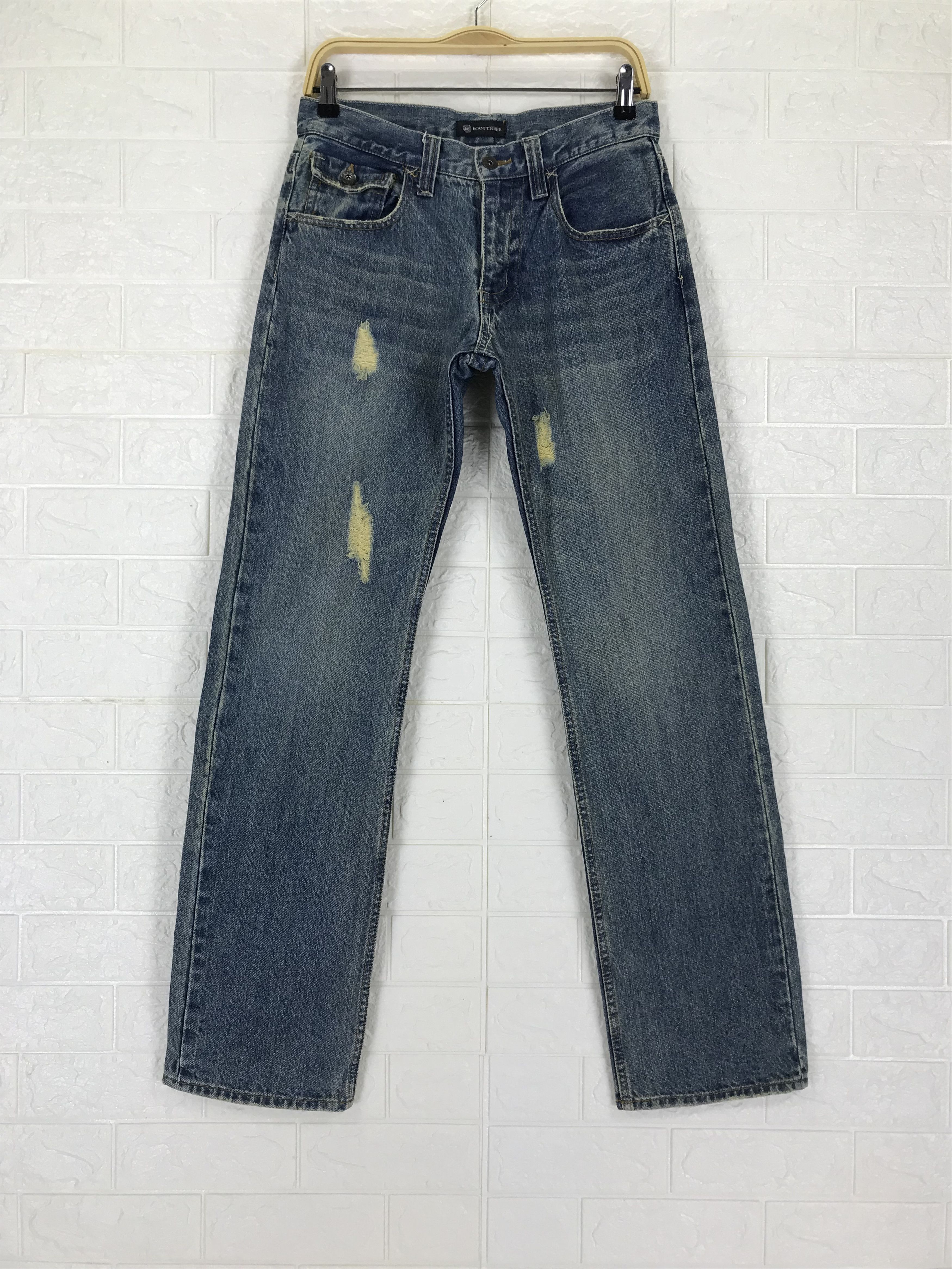 Vintage Vintage Root Three Blue Washed Jeans Size US 30 / EU 46 - 1 Thumbnail