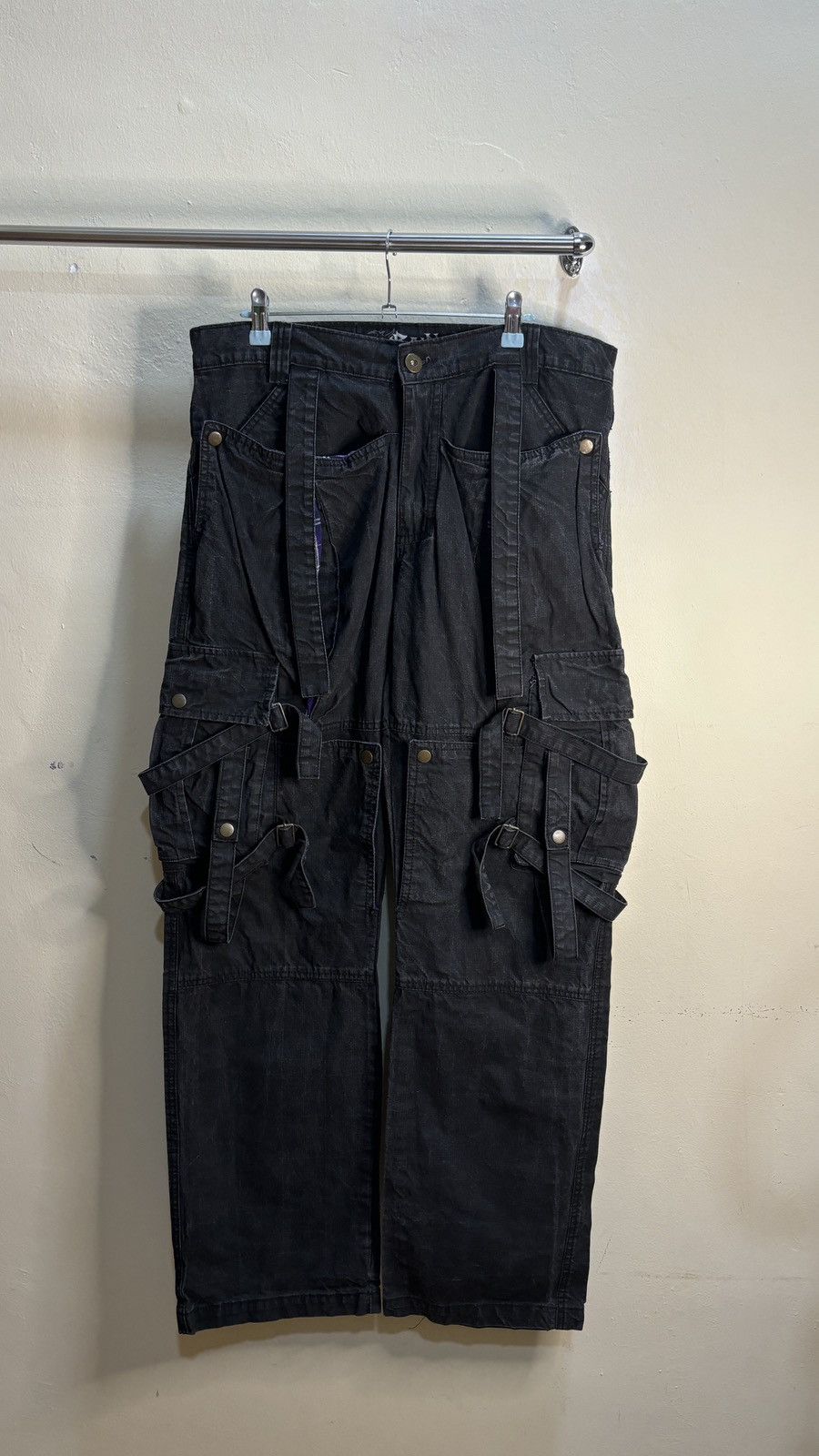 Japanese Brand RAIN Bondage Cargo Pants Size US 35 - 1 Thumbnail