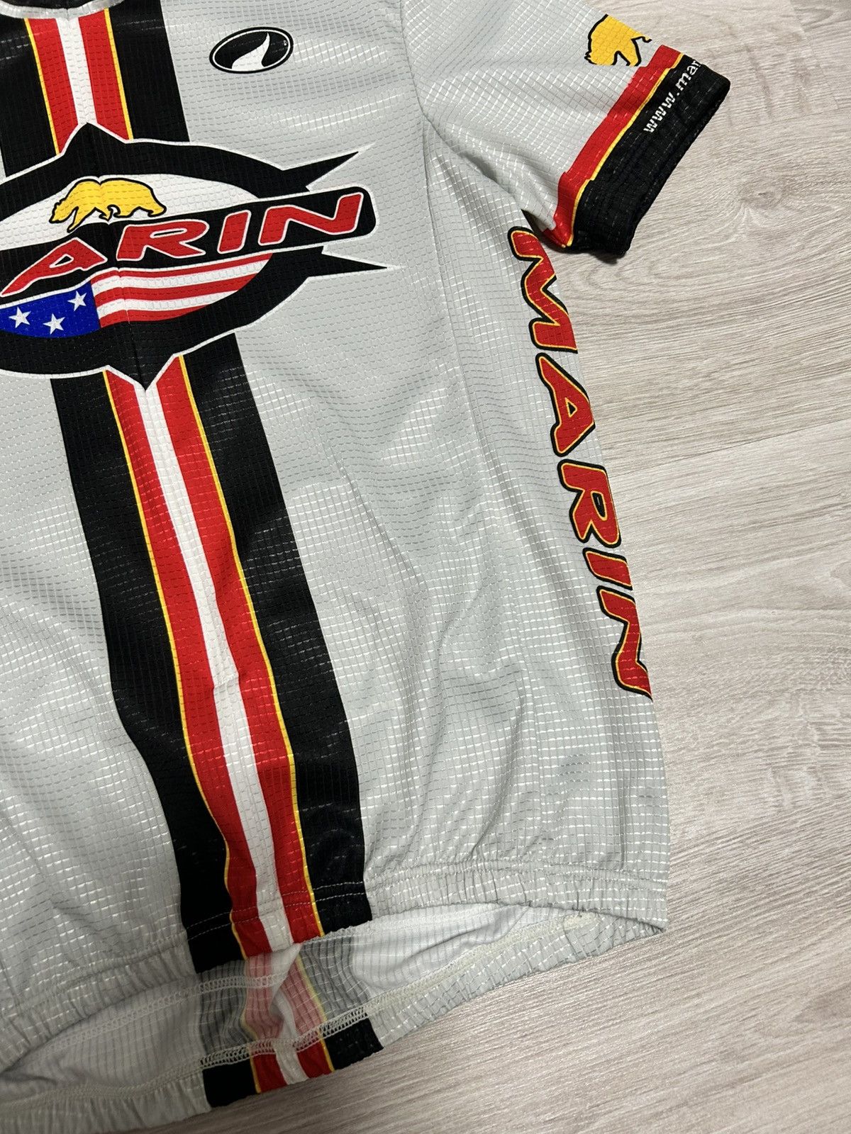 Other 90s MARIN Bikes Cycling Jersey Grey Made In Italy Vintage Size US M / EU 48-50 / 2 - 6 Thumbnail