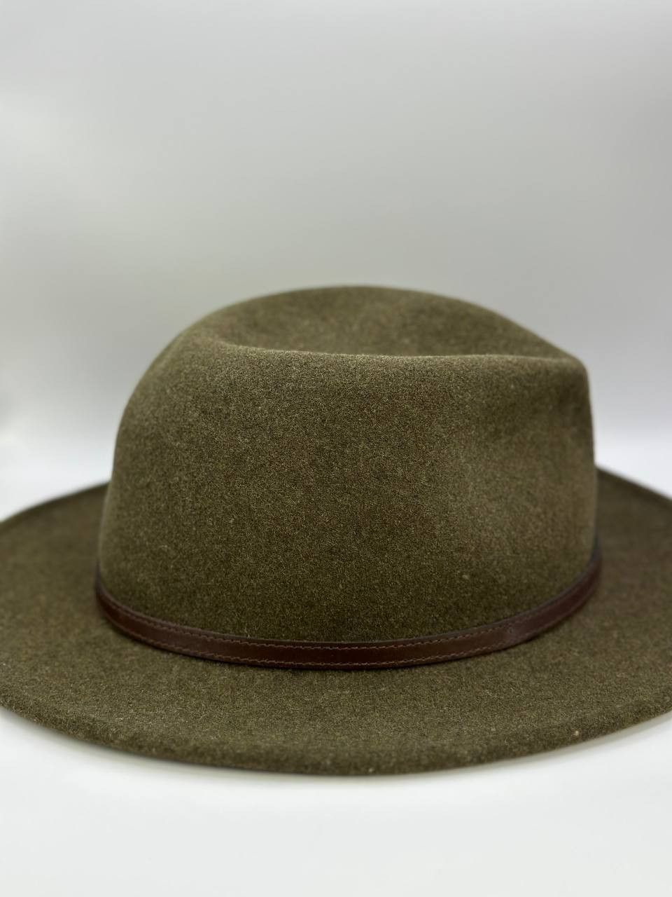 Stetson Stetson VitaFelt Wool Felt Fedora Hat Olive Green Size ONE SIZE - 3 Thumbnail
