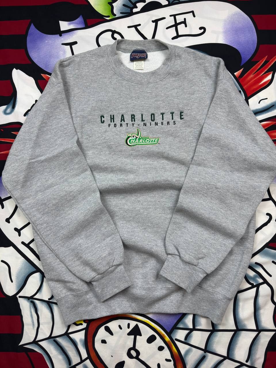 Jansport Vintage Jansport Charlotte 49ers Sweatshirt Size man's L Size US L / EU 52-54 / 3 - 1 Thumbnail