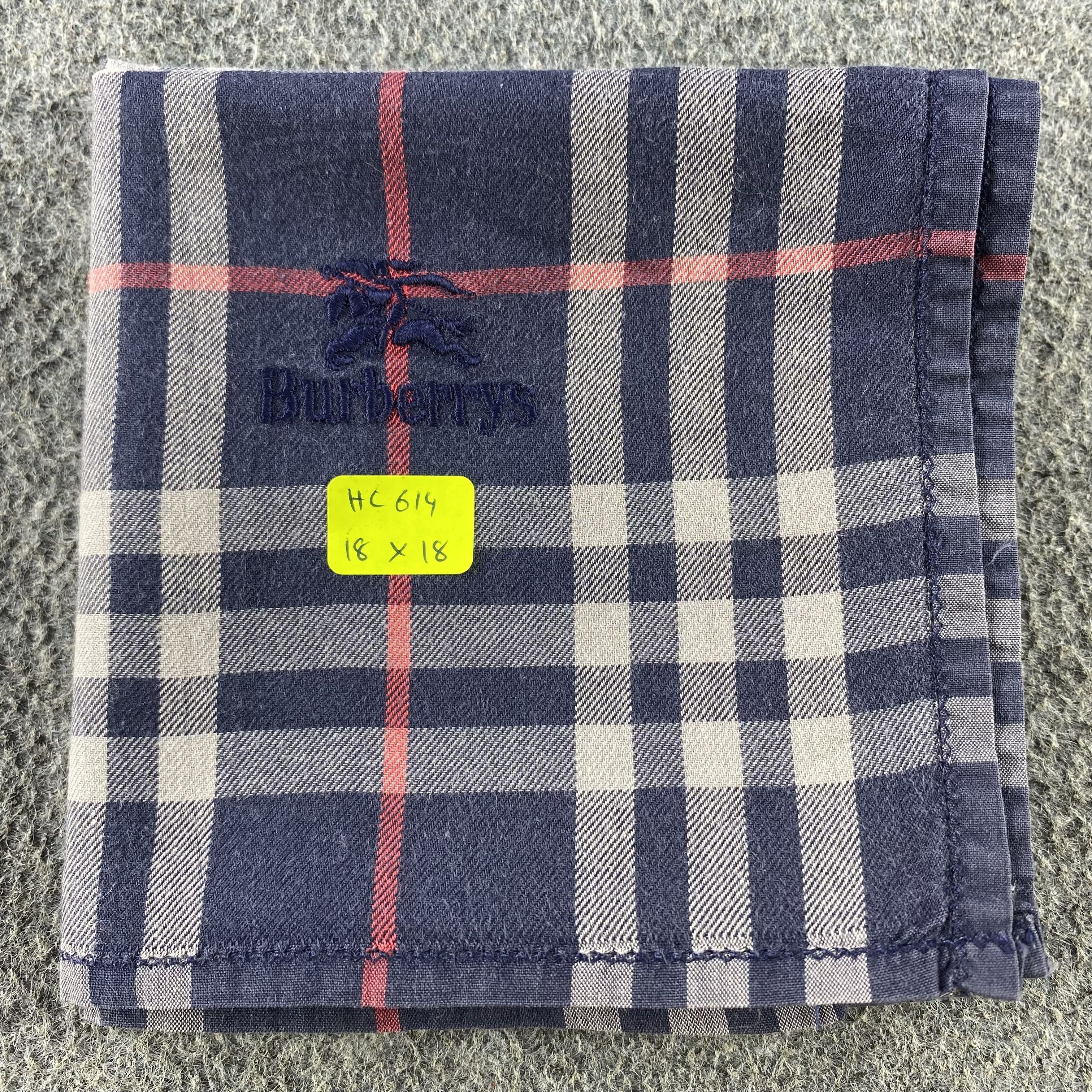 Burberry × Vintage Burberry Handkerchief/Neckerchief/Bandana HC614 Size ONE SIZE - 5 Thumbnail