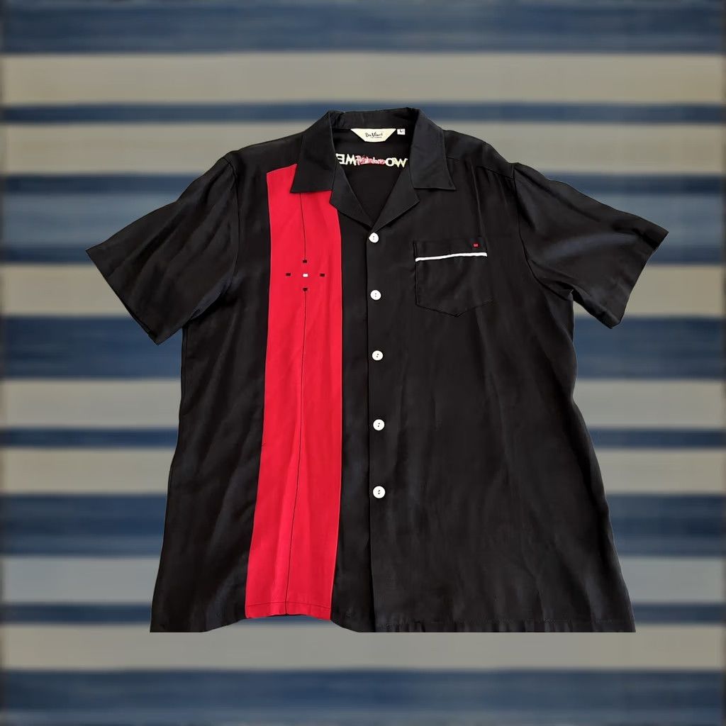 Vintage Da Vinci Button-Up Shirt Men L Black Rayon Acetate Embroidered Retro 90s California Two and a Half Men Charlie Sheen Size US L / EU 52-54 / 3 - 1 Thumbnail