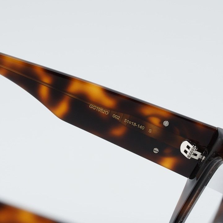 Gucci Gucci GG1952O 002 Eyeglasses Havana 51mm Square Frame Size ONE SIZE - 7 Thumbnail