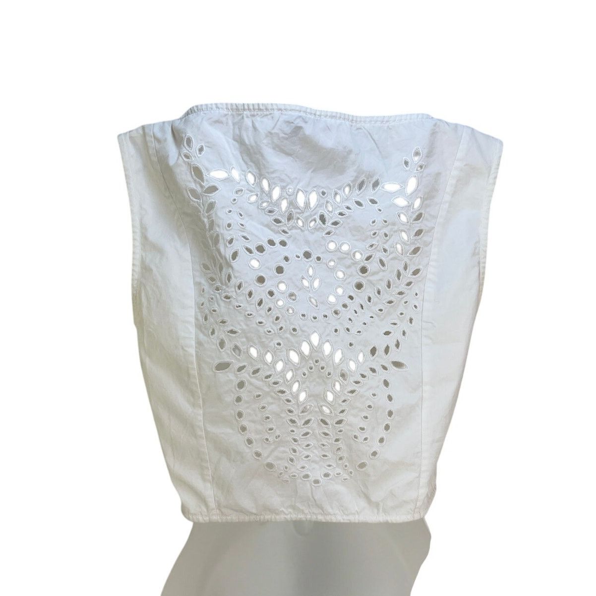 Opening Ceremony × Other Opening Ceremony x Chloe Sevigny Cropped Eyelet Tank Top Size S / US 4 / IT 40 - 10 Thumbnail