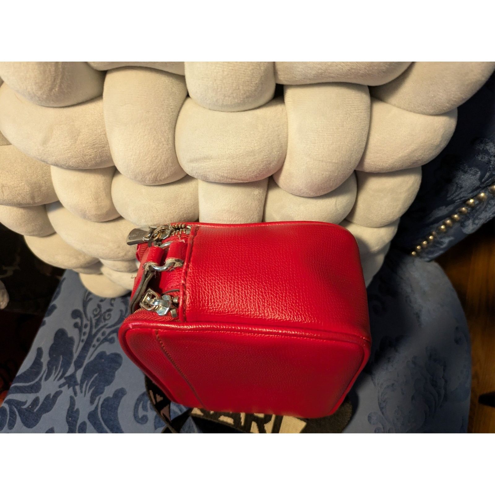 Karl Lagerfeld Karl Lagerfeld PARIS Leather Maybelle Red Crossbody Size ONE SIZE - 6 Thumbnail