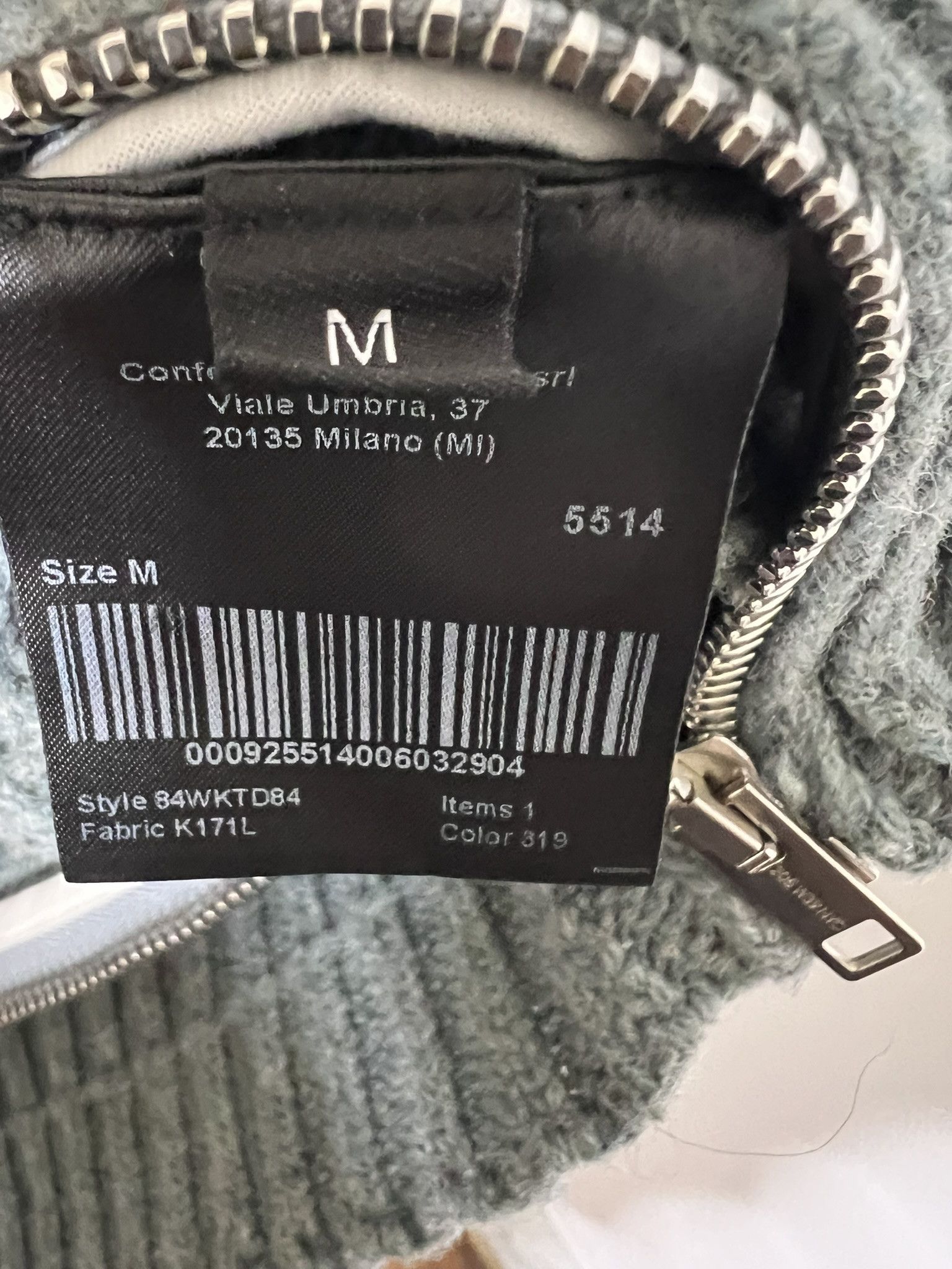 Calvin Klein 205W39NYC CK205W39NYC Green Zipper Sweater sz M Size US M / EU 48-50 / 2 - 8 Thumbnail
