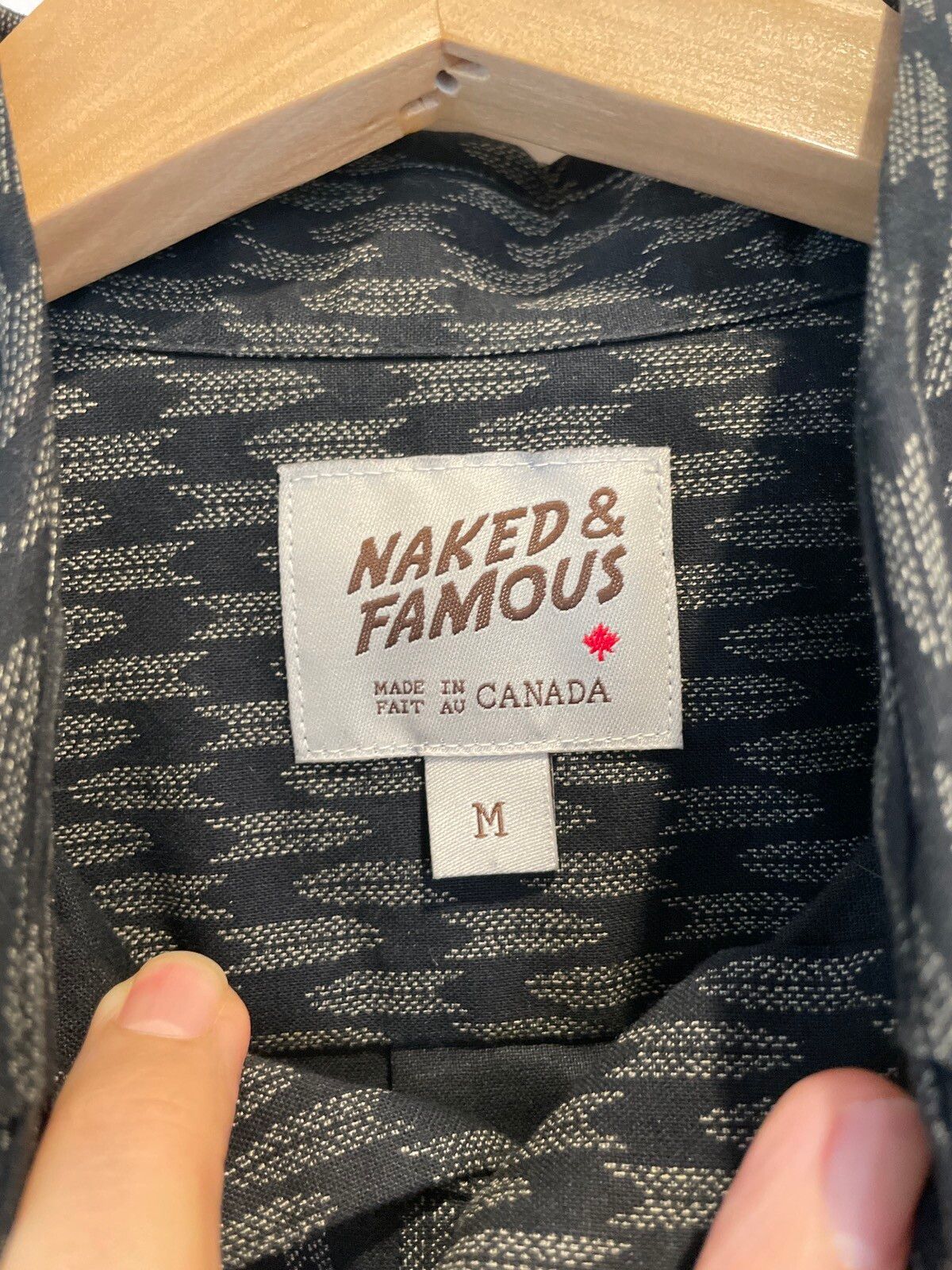Naked & Famous Black arrows pattern shirt Size US M / EU 48-50 / 2 - 3 Thumbnail