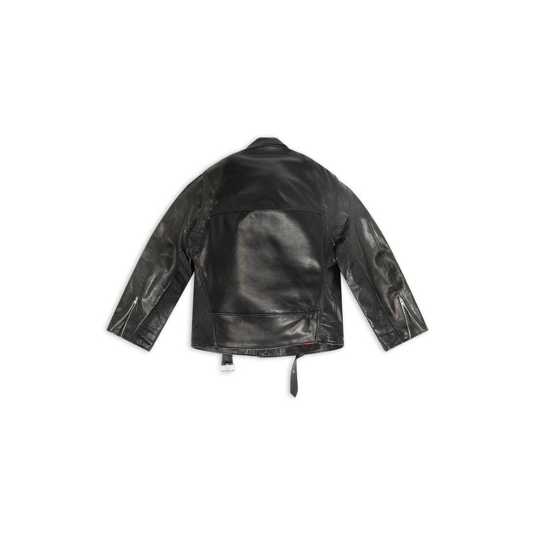 Balenciaga o1la1rc1a0925 Upcycled Biker Jacket in Black Size US M / EU 48-50 / 2 - 5 Thumbnail