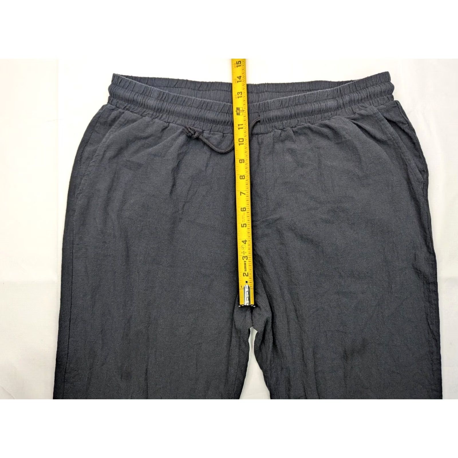 Vintage VINTAGE Manfinity Straight Leg Cotton Waist Pants Women XL Black Size 40" / US 18 - 4 Thumbnail