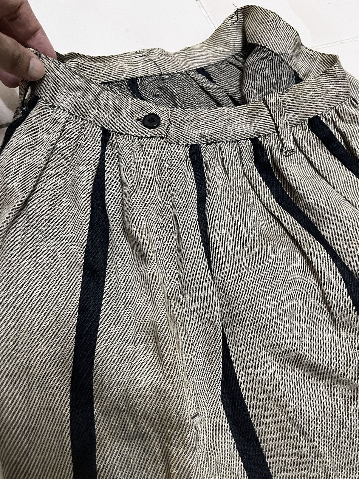 Vintage × Y's × Yohji Yamamoto VINTAGE Y’s by YOHJI YAMAMOTO STRIPES SKIRT AVANT GARDE Size 27" / US 4 / IT 40 - 3 Thumbnail
