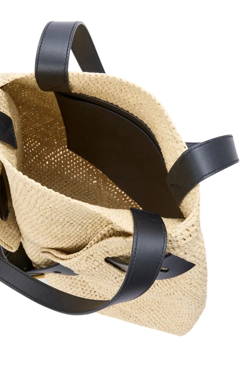 Loewe LOEWE Punch Hole Natural Raffia Shopper New & Auth Size ONE SIZE - 3 Thumbnail
