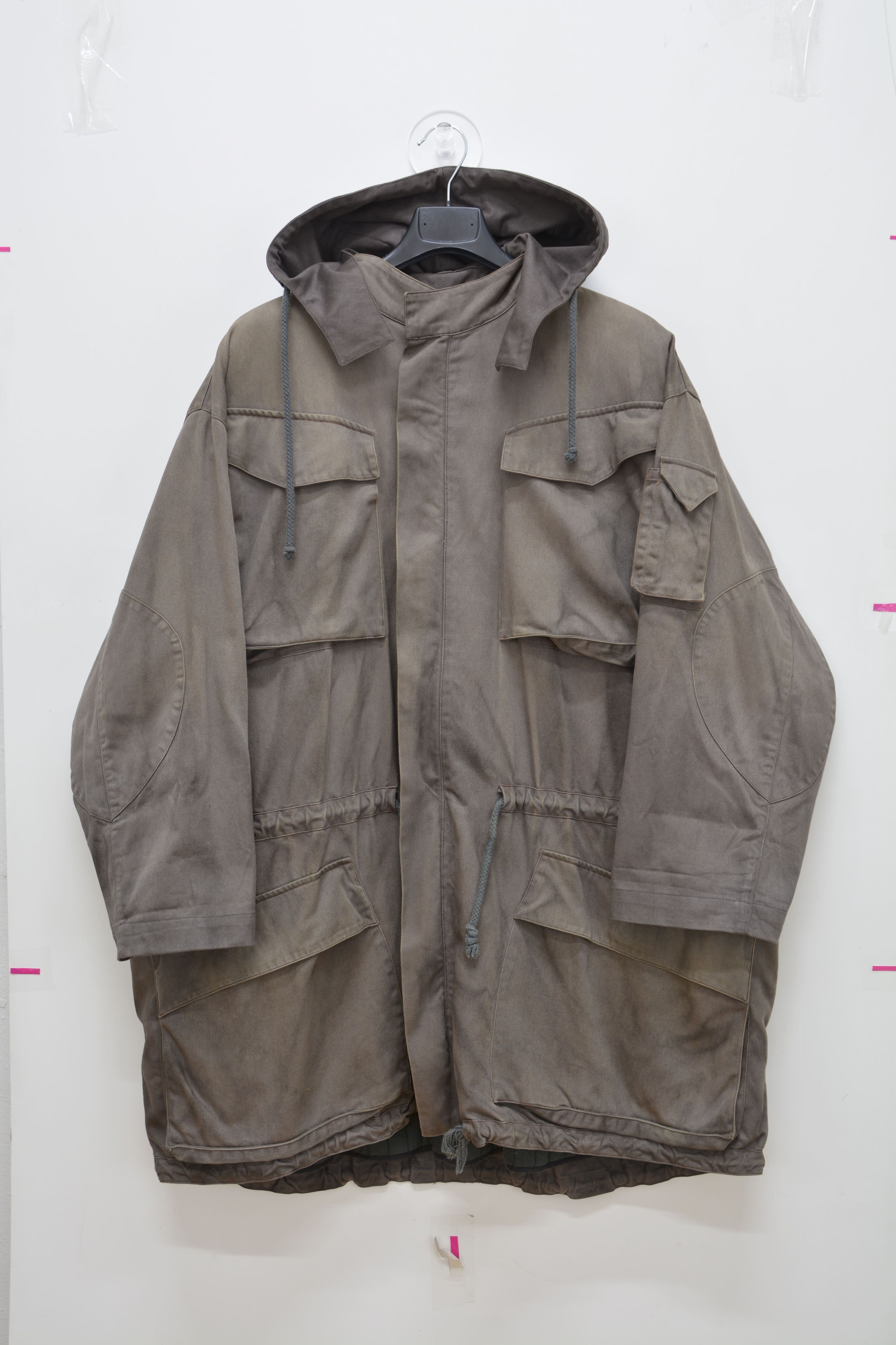 image of Katharine Hamnett London Big Katharine Hamnett Cargo Lined Parka in Grey, Men's (Size XL)