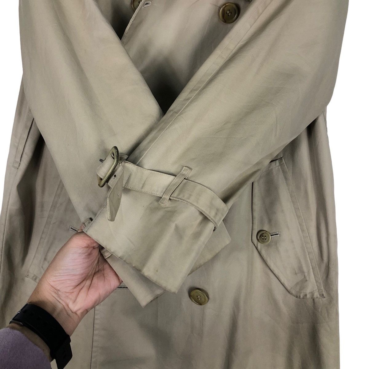 Burberry 🔥Bondage Design Parachute Vintage Burberrys Long Jacket Size US M / EU 48-50 / 2 - 14 Thumbnail